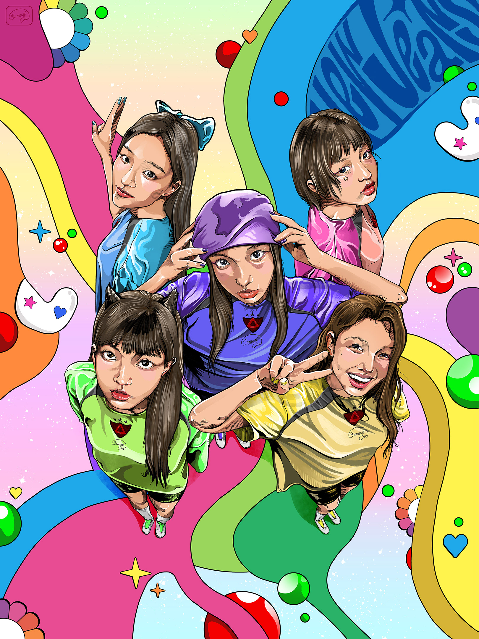 Poster Tribute to K-Pop Group "New Jeans". 2025