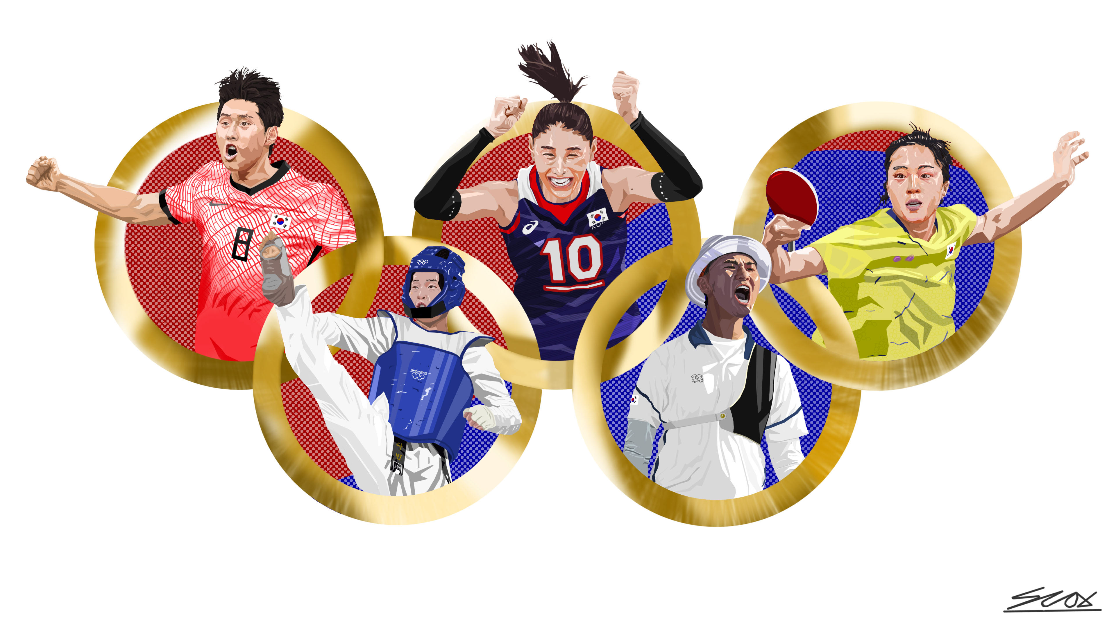 South Korea Olympic Gold Medalists.