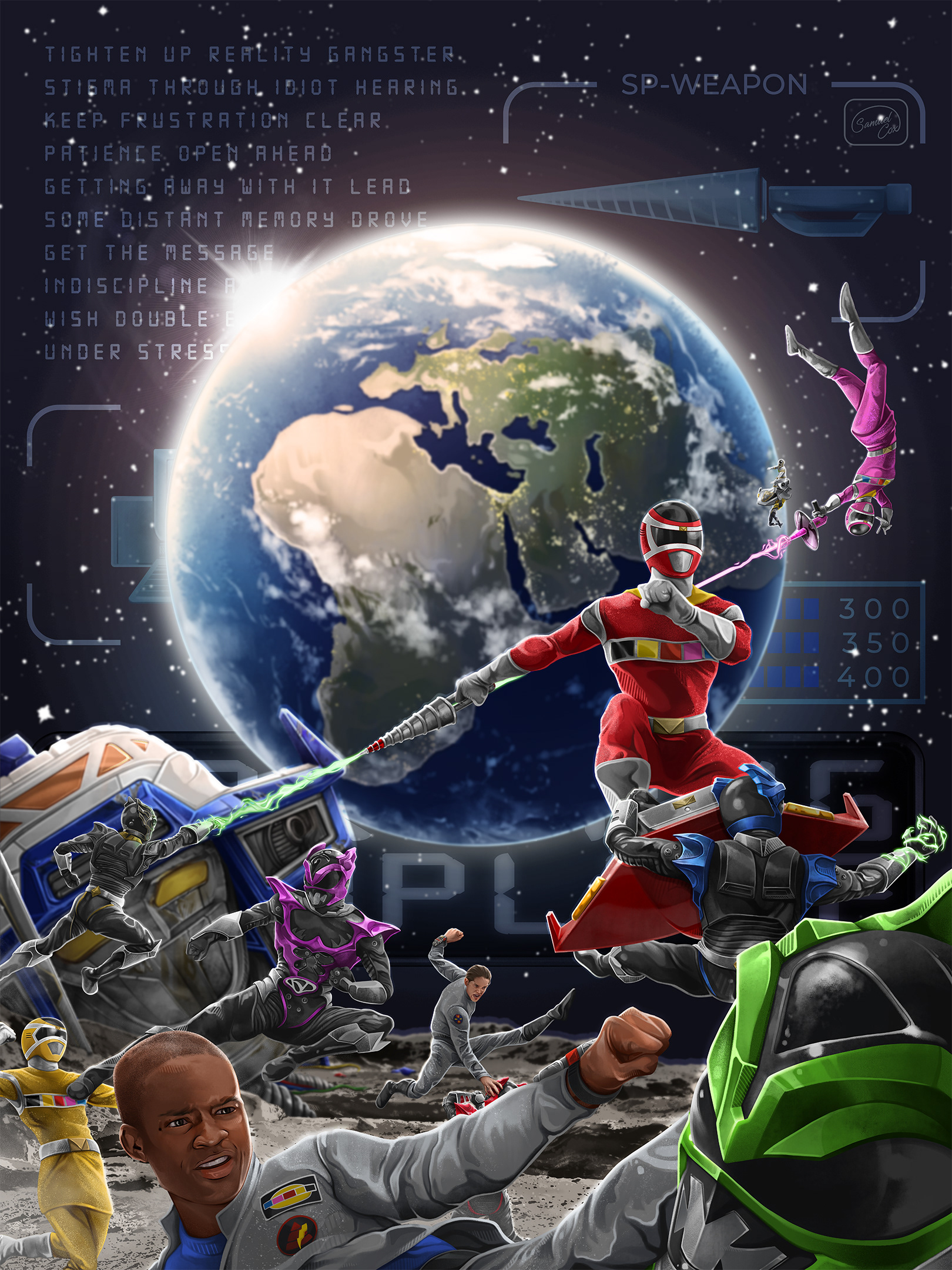Poster Tribute for Power Rangers : In Space "The Psycho Path". 2025