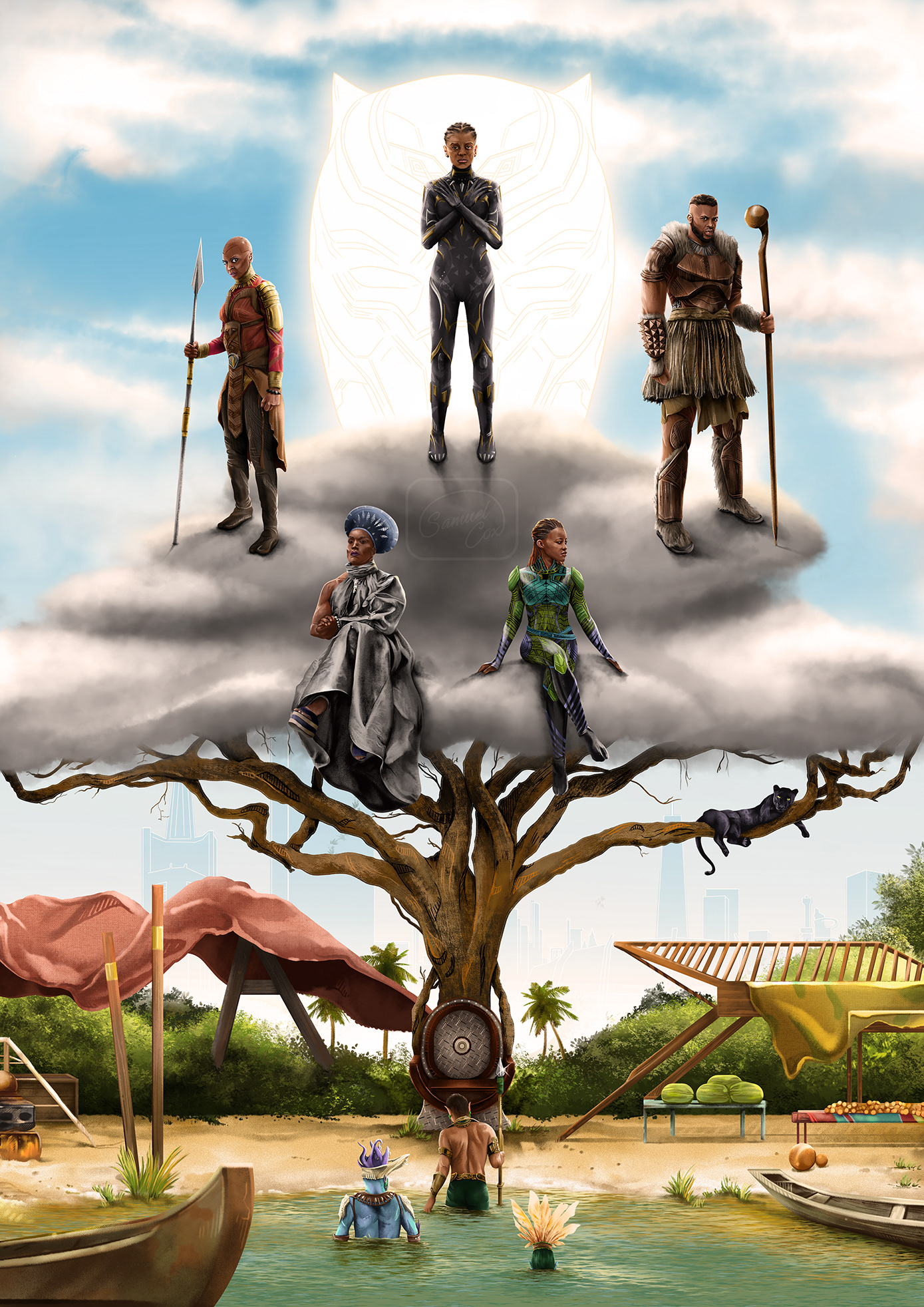 Poster Tribute for "Black Panther : Wakanda Forever". 2022