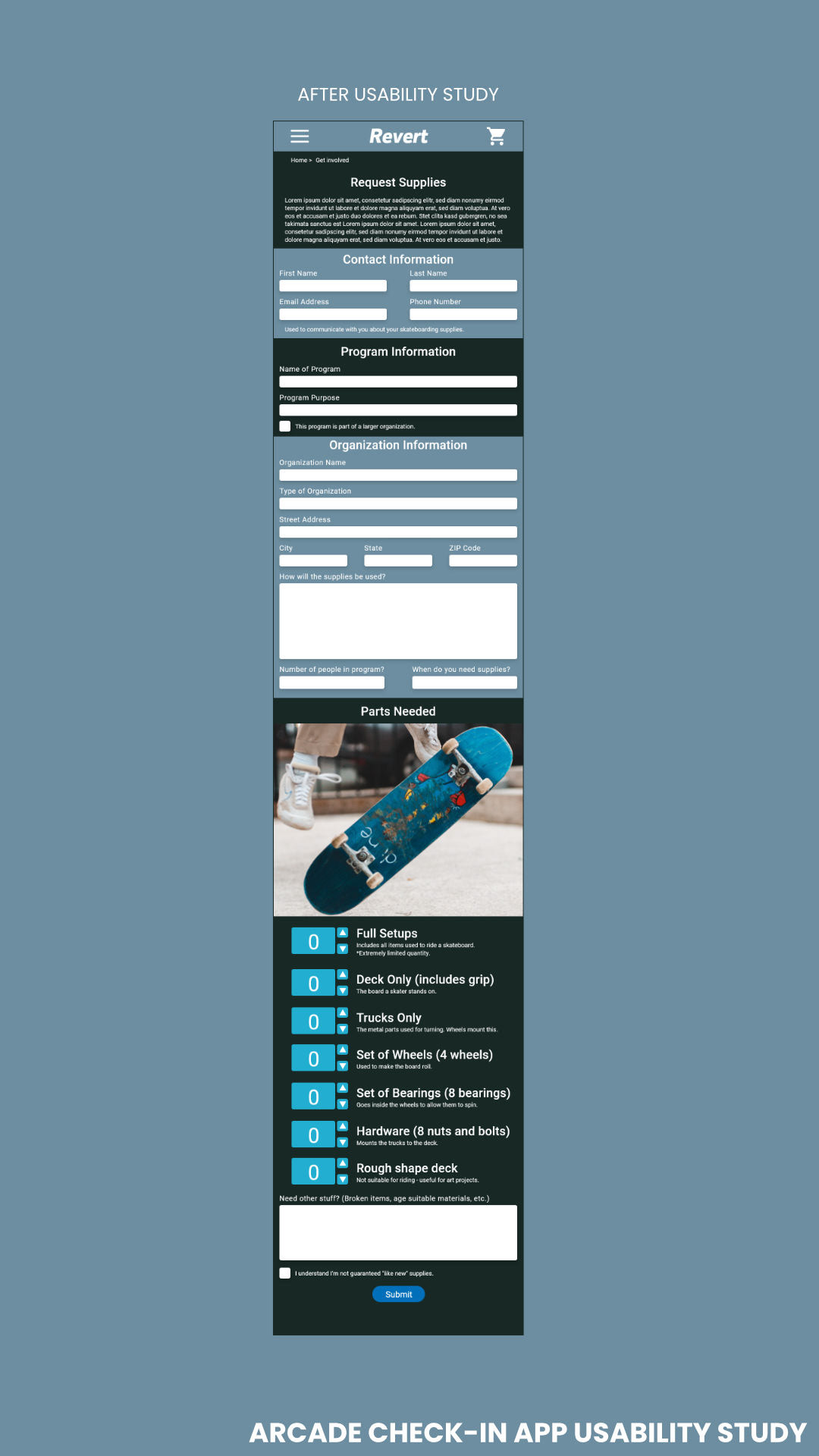 Image of a page showing results of a usability study