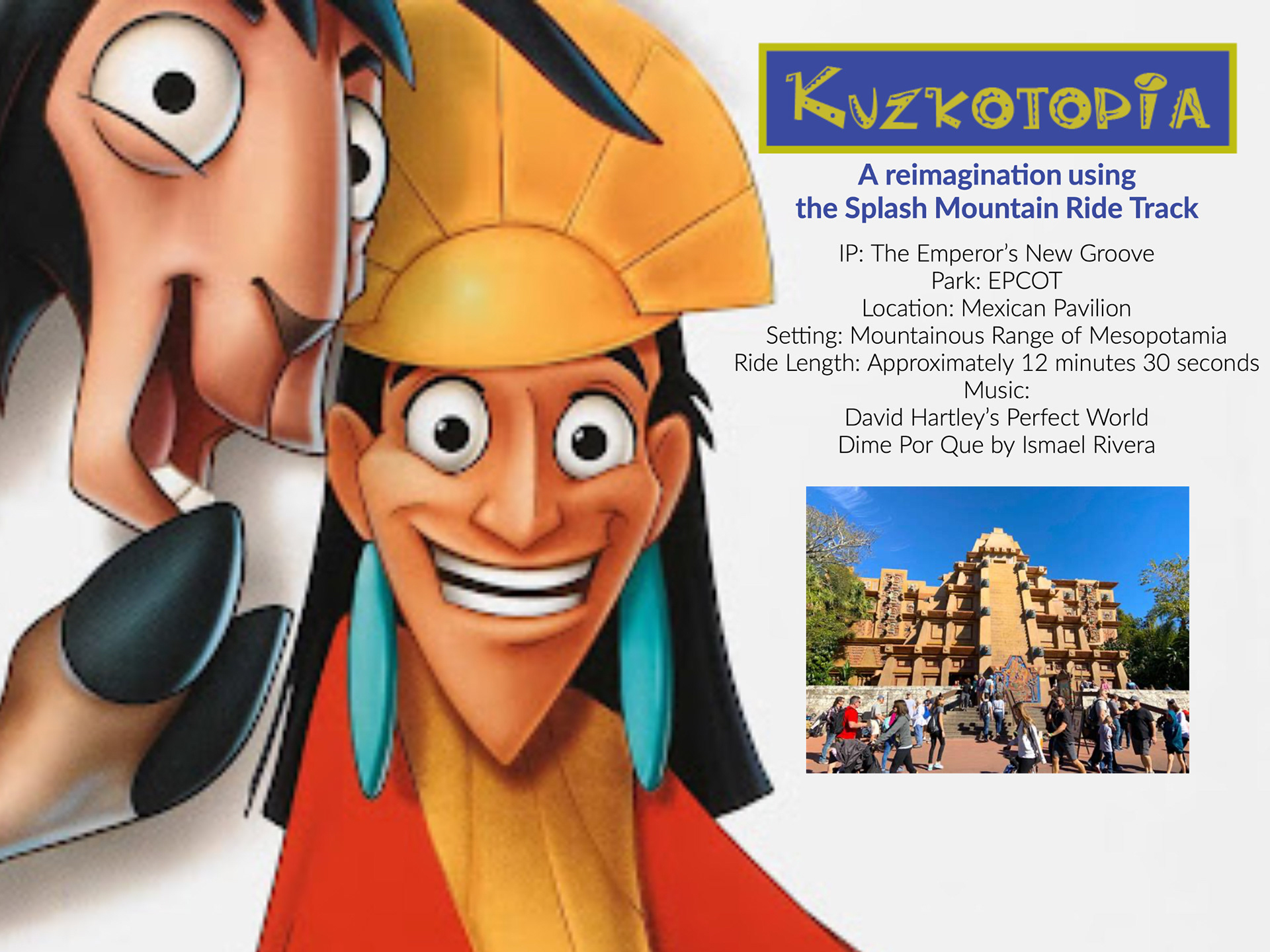General Details of Ride. Images sourced from Google.