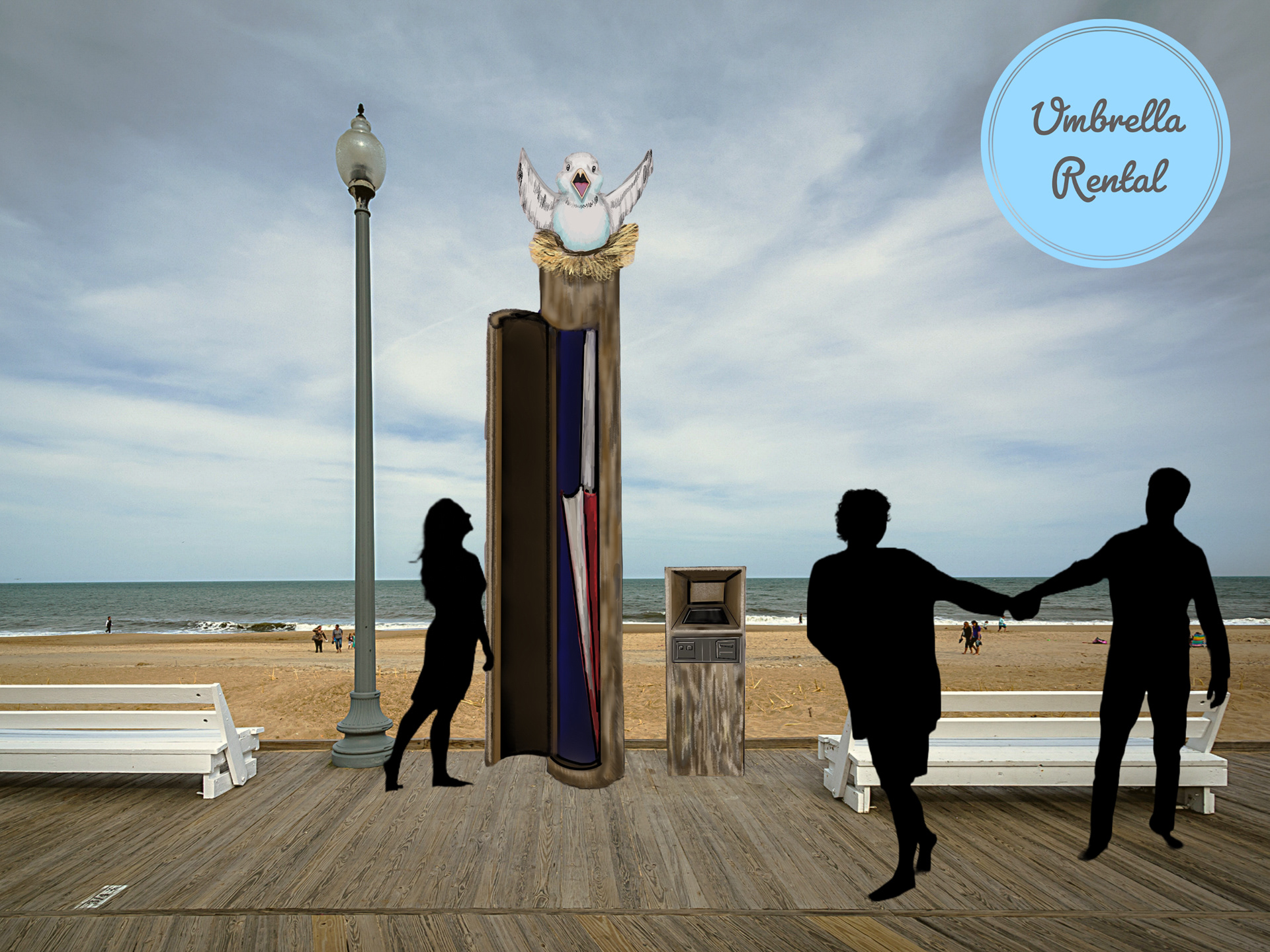 Kiosk Open. Photoshop 2022.