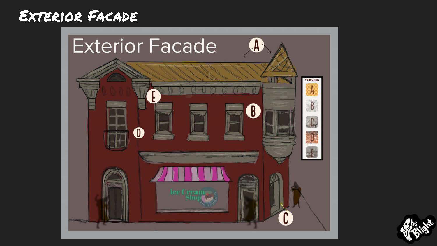 Exterior Elevation Sketch, Procreate 2022