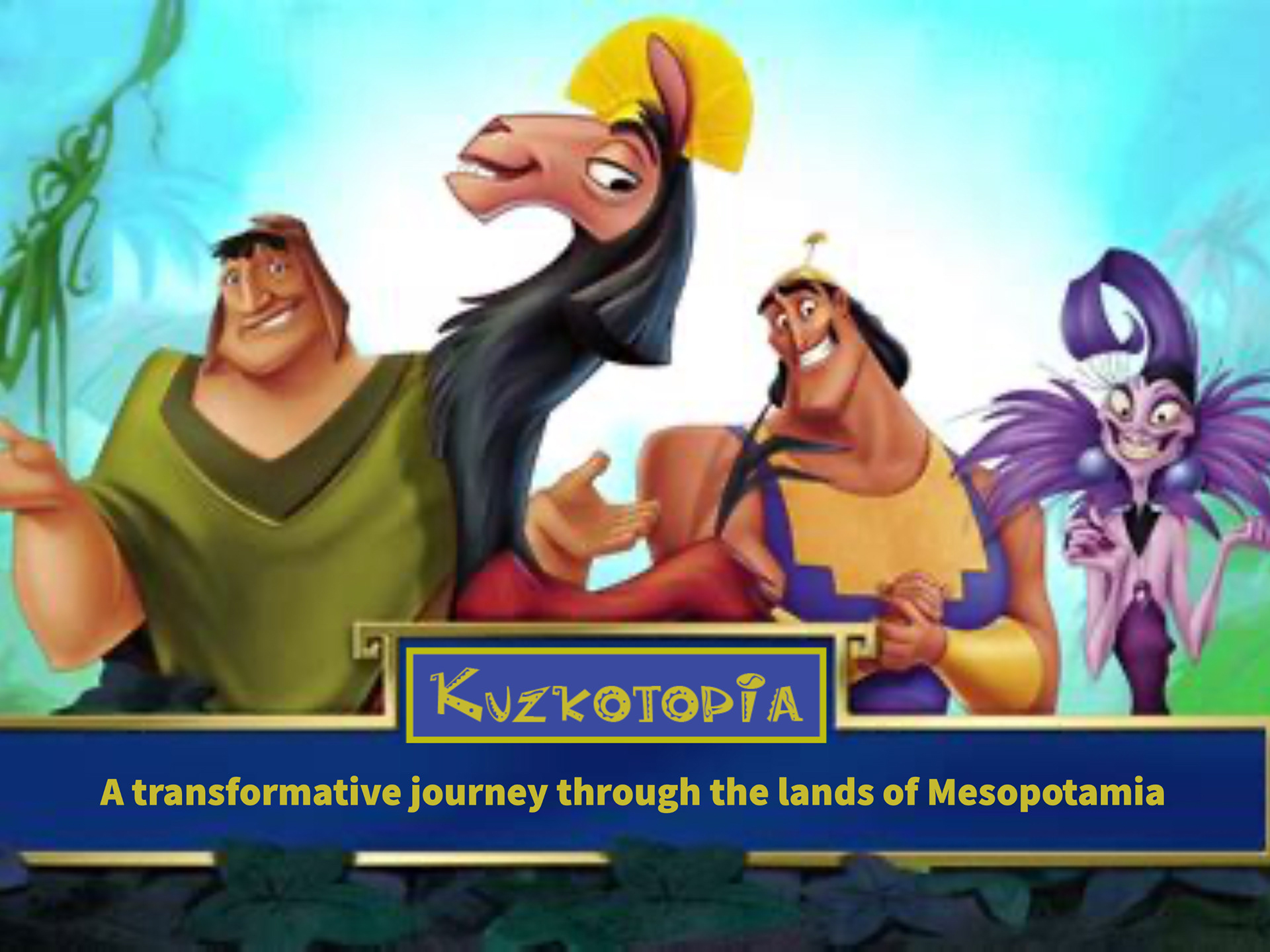 Disney Owned IP: The Emperor's New Groove. Kuzkotopia Logo developed on Adobe Illustrator.