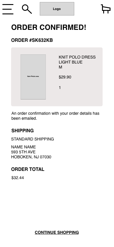Order Confirmation