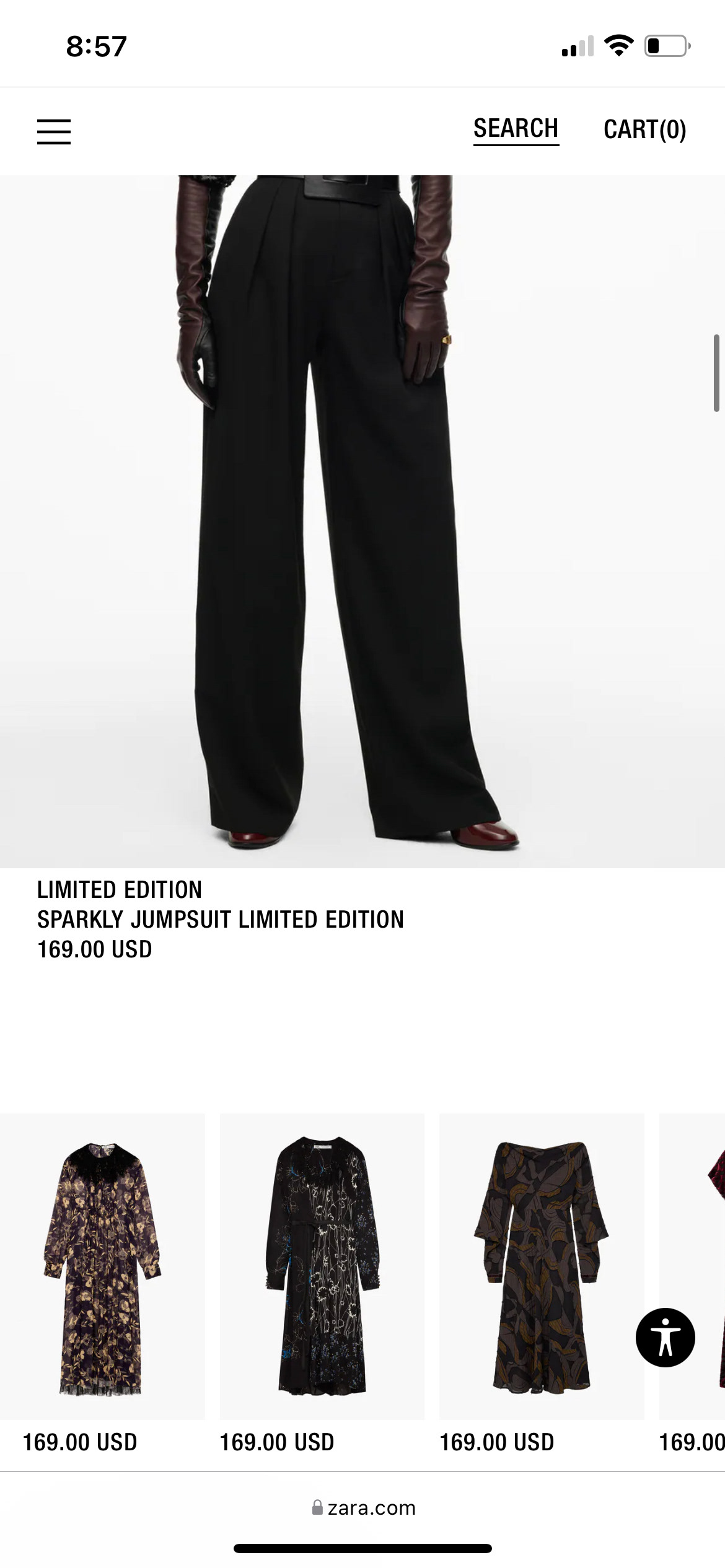 Browsing items is inconsistent. Some items are shown on their own row, some are shown in rows of two, and some are shown in a horizontal scrolling bar.