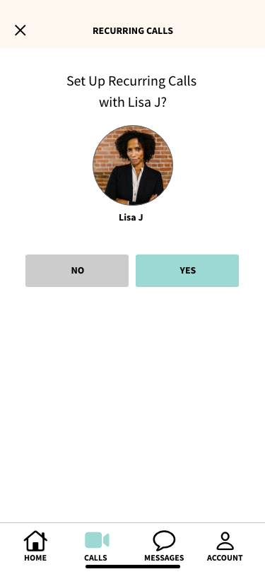 After initial call, decide if you want to book recurring calls with this mentor