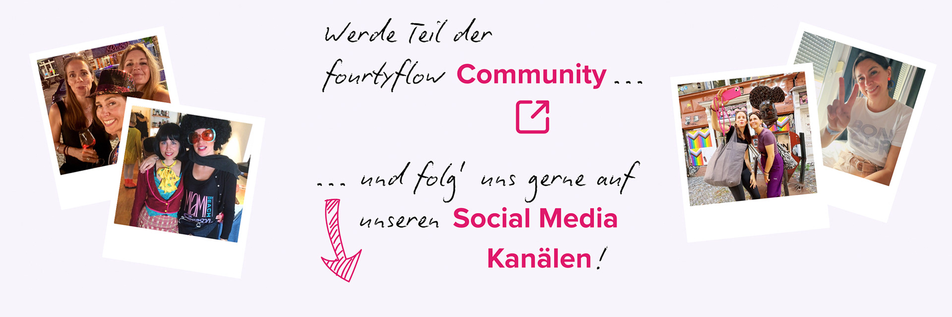 Werde Teil der fourtyflow Community und folge uns gerne auf unseren Social Media Kanälen!
