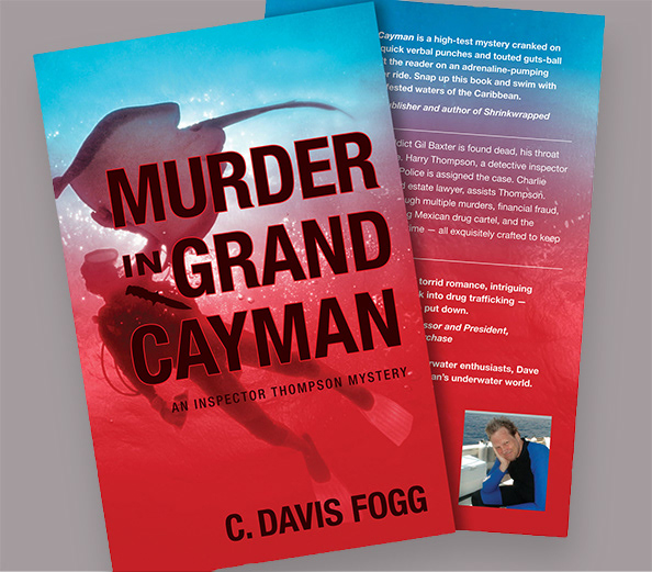 book jacket for mystery novel