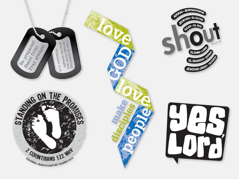 Various Youth Ministry T-Shirt Art