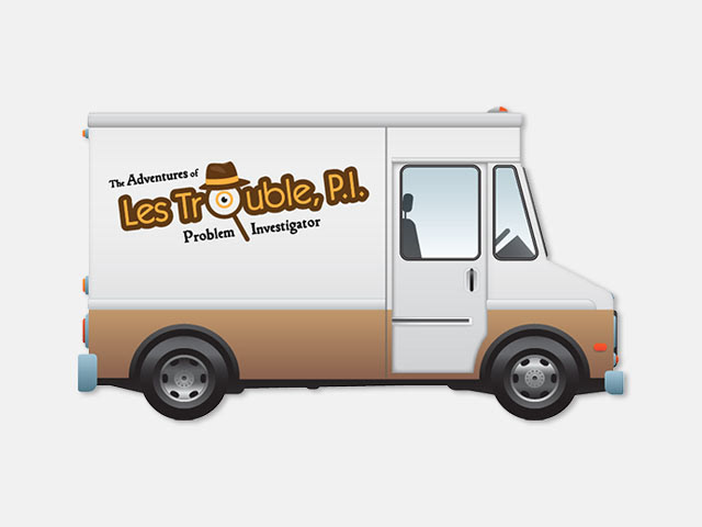 The Adventures of Les Trouble, P.I. peripheral Art