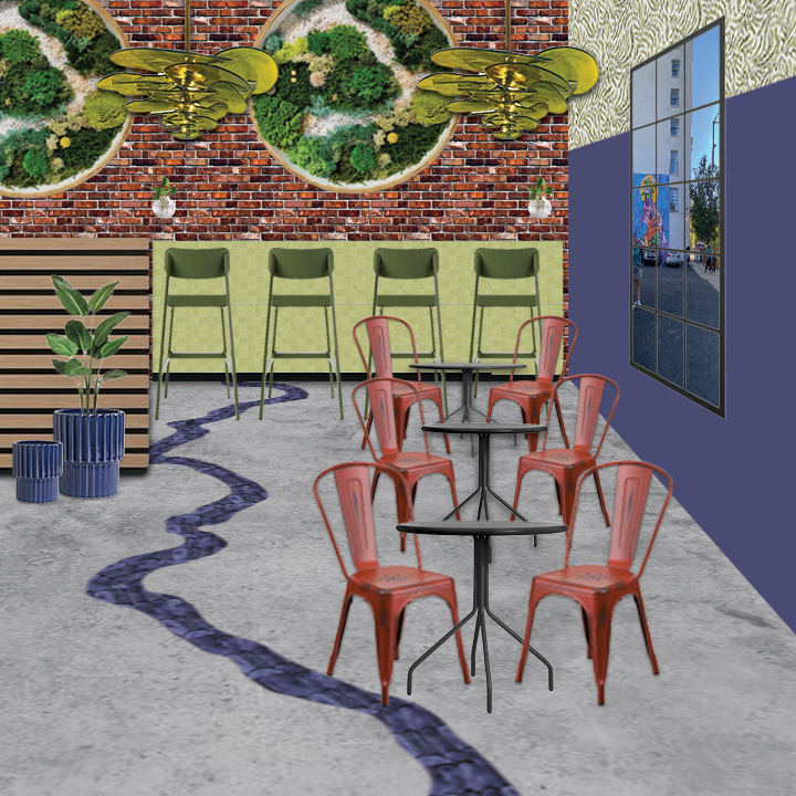 River Garden Brewery - Triadic Color Scheme