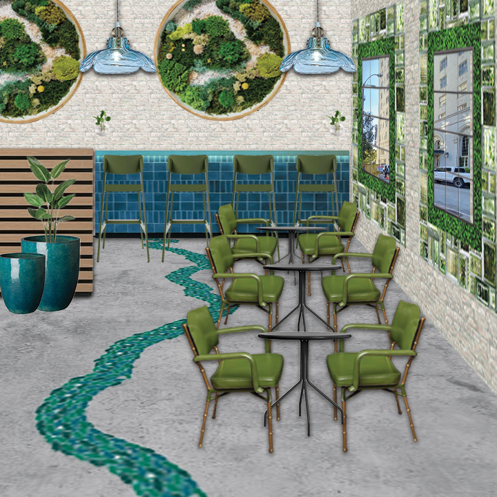 River Garden Brewery - Analogous Color Scheme