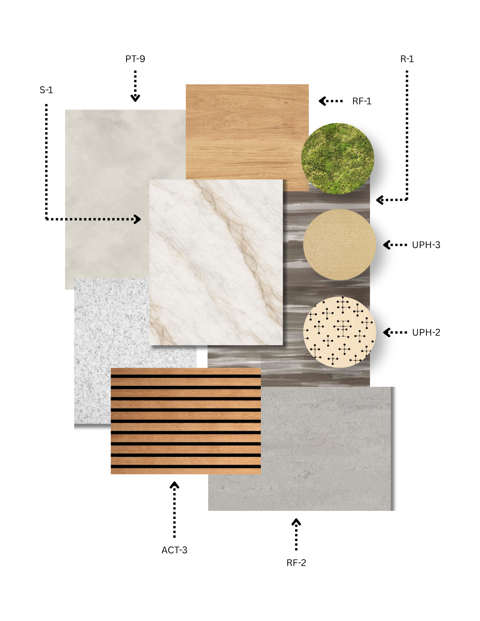 Social Art Gallery Material Board