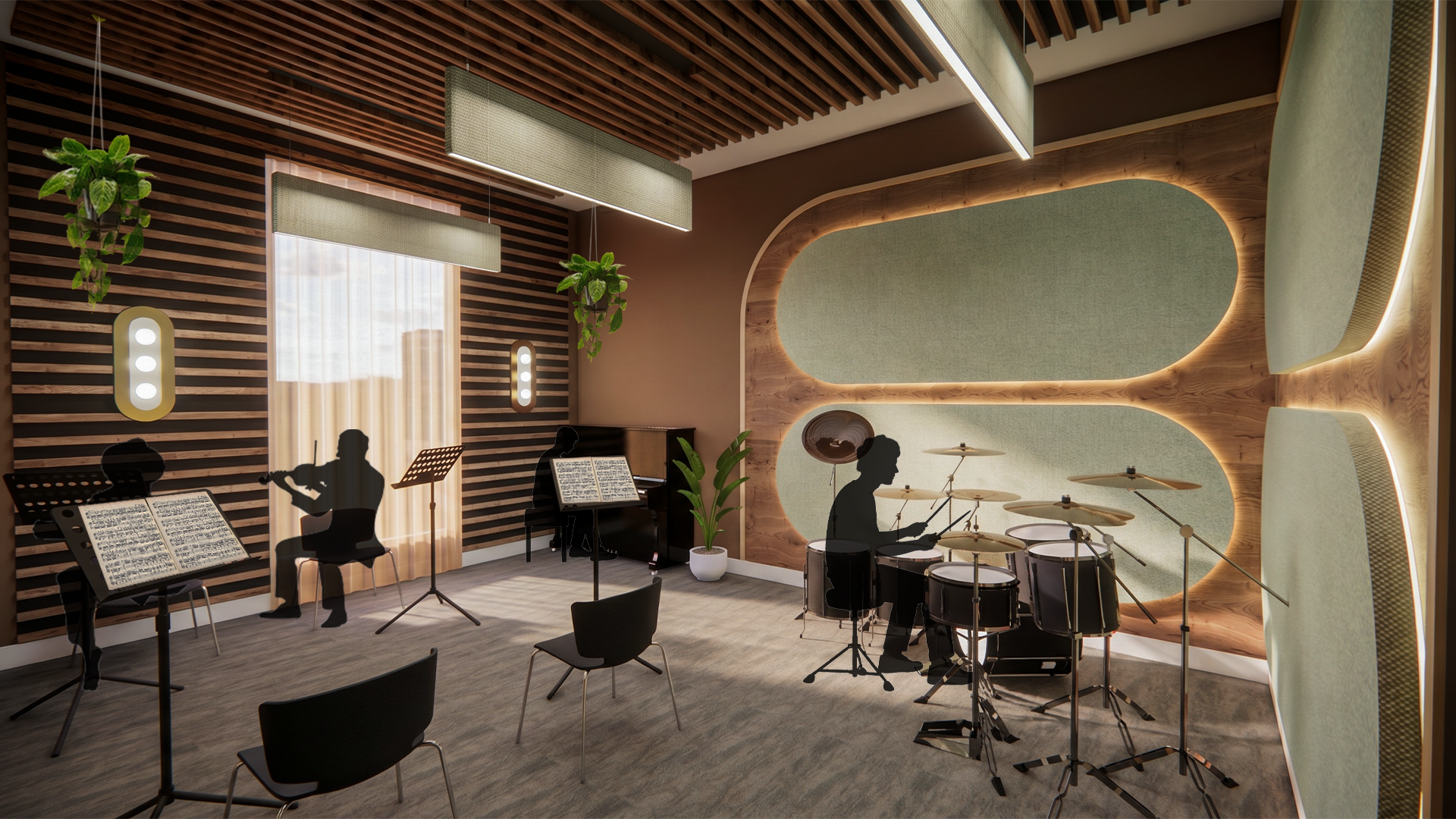 Group Music Practice Room