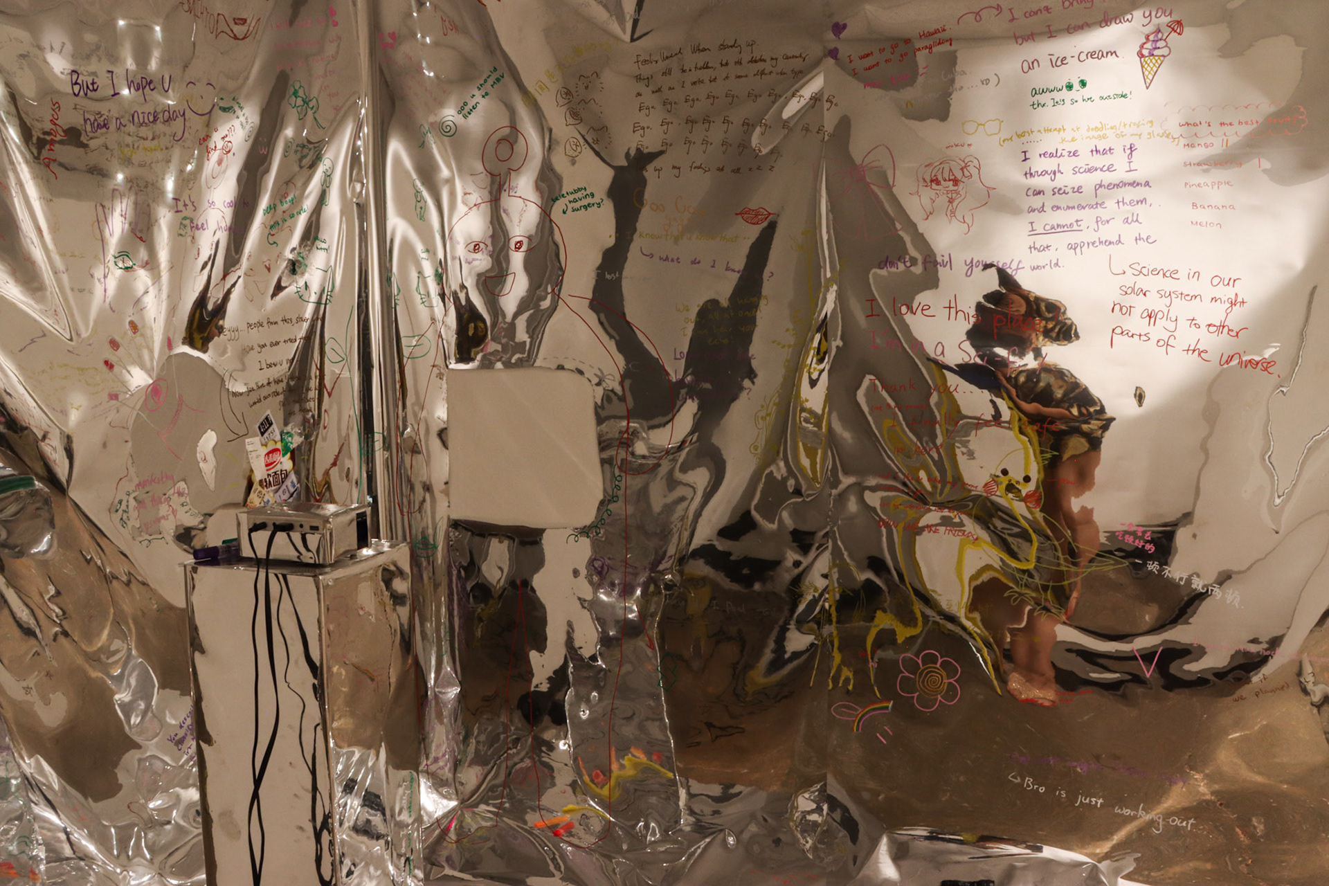 Taking the exhibition down