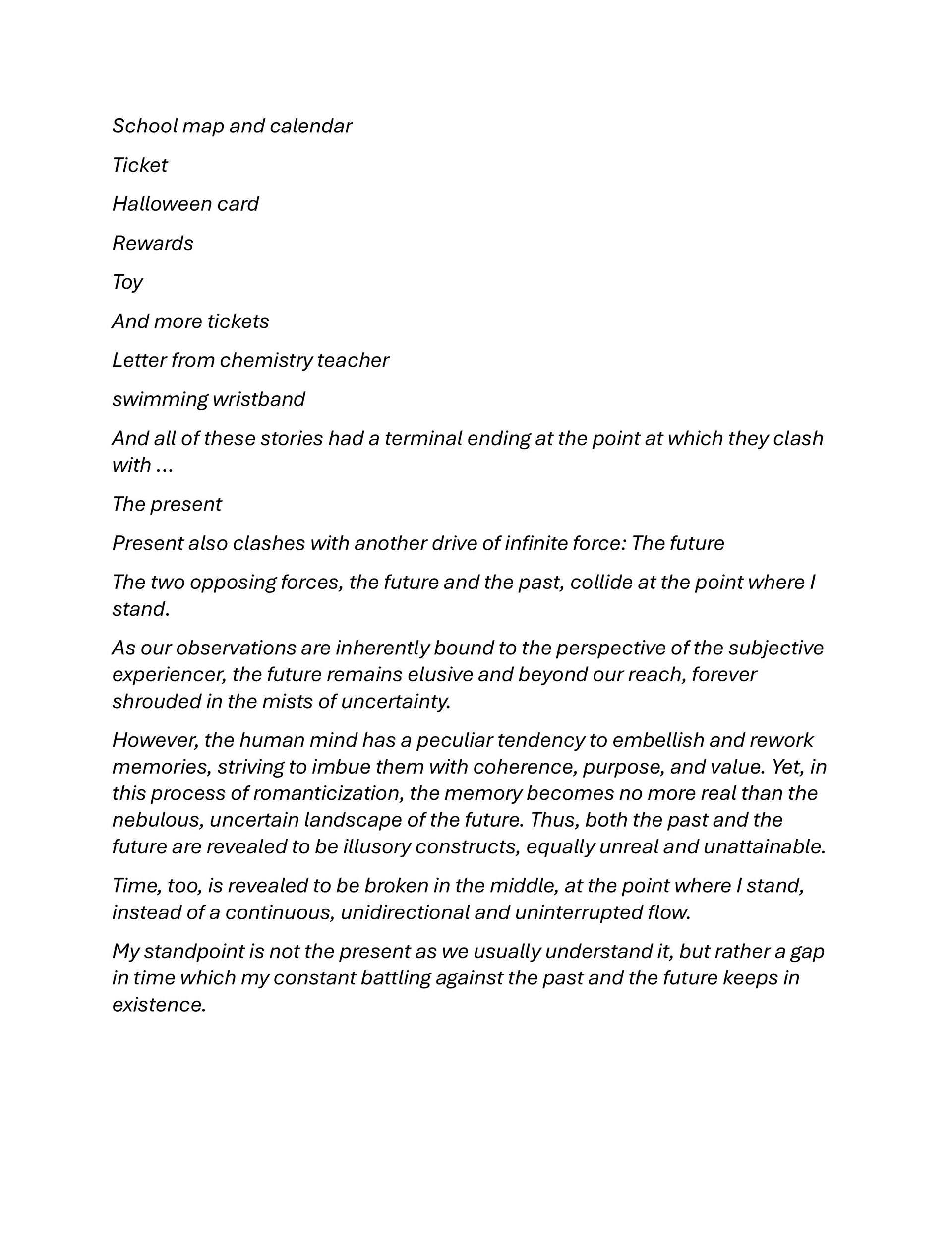 A text record of the voiceover p2