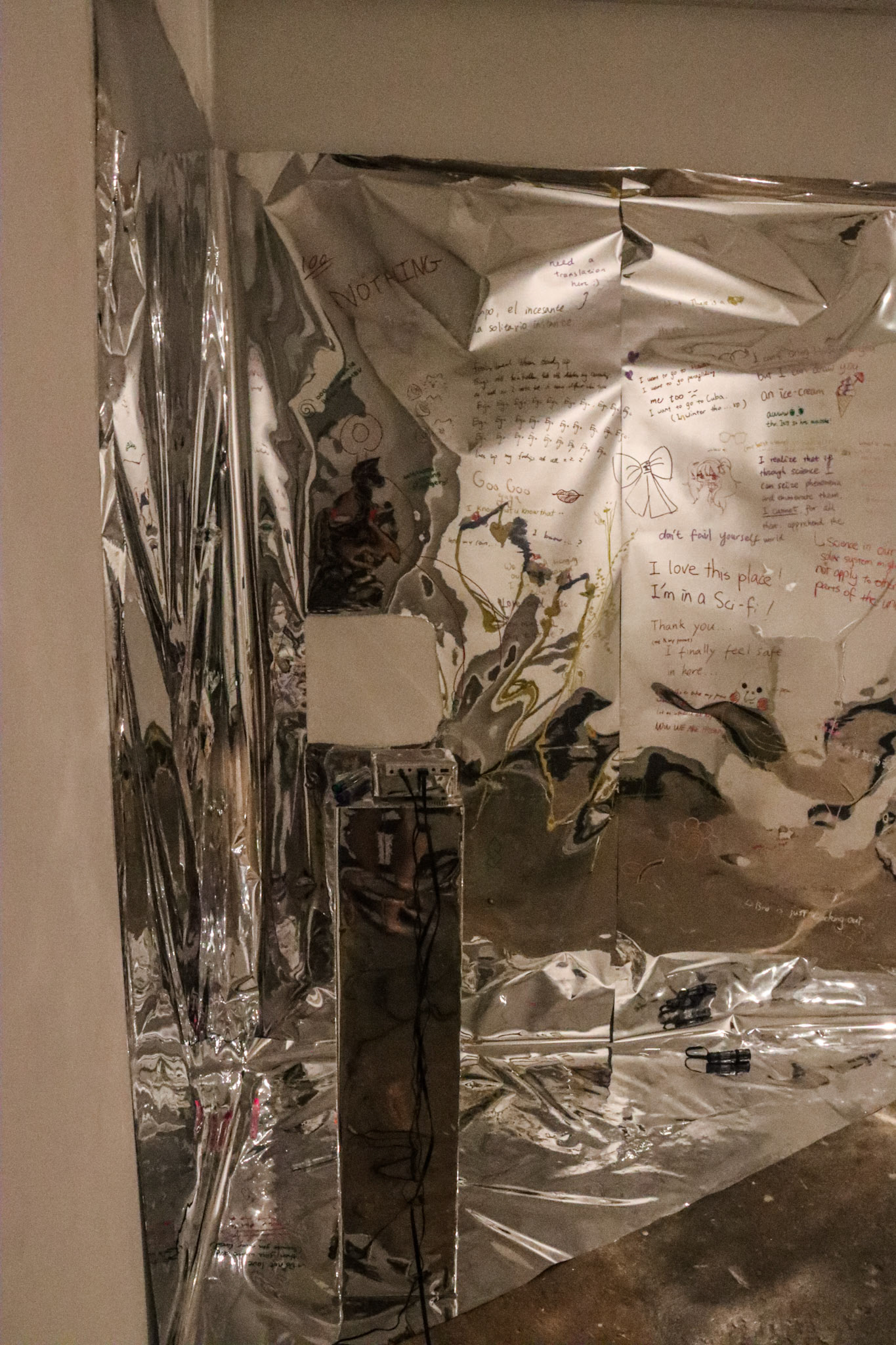 Taking the exhibition down