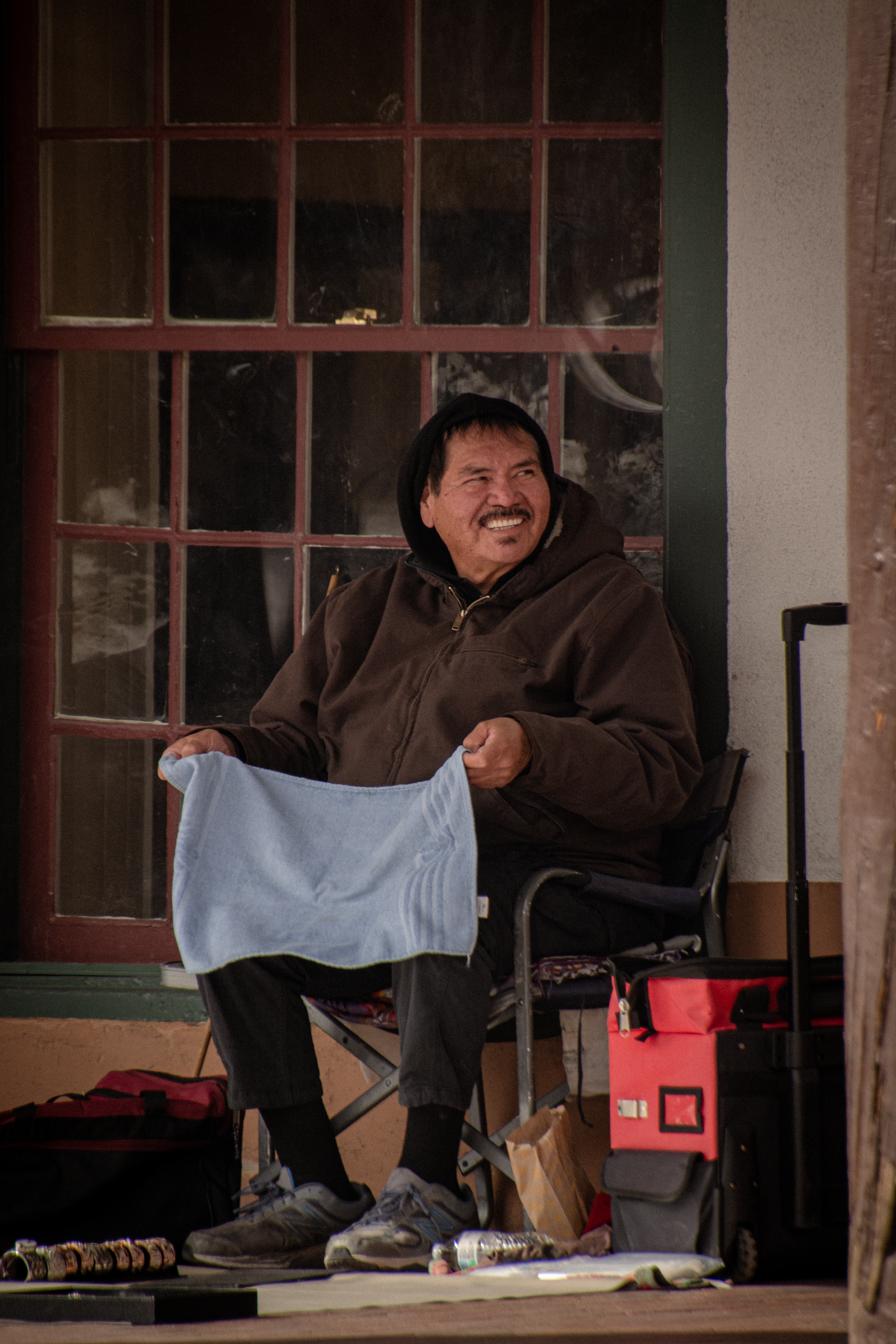 He sold cloth. And joy, apparently.