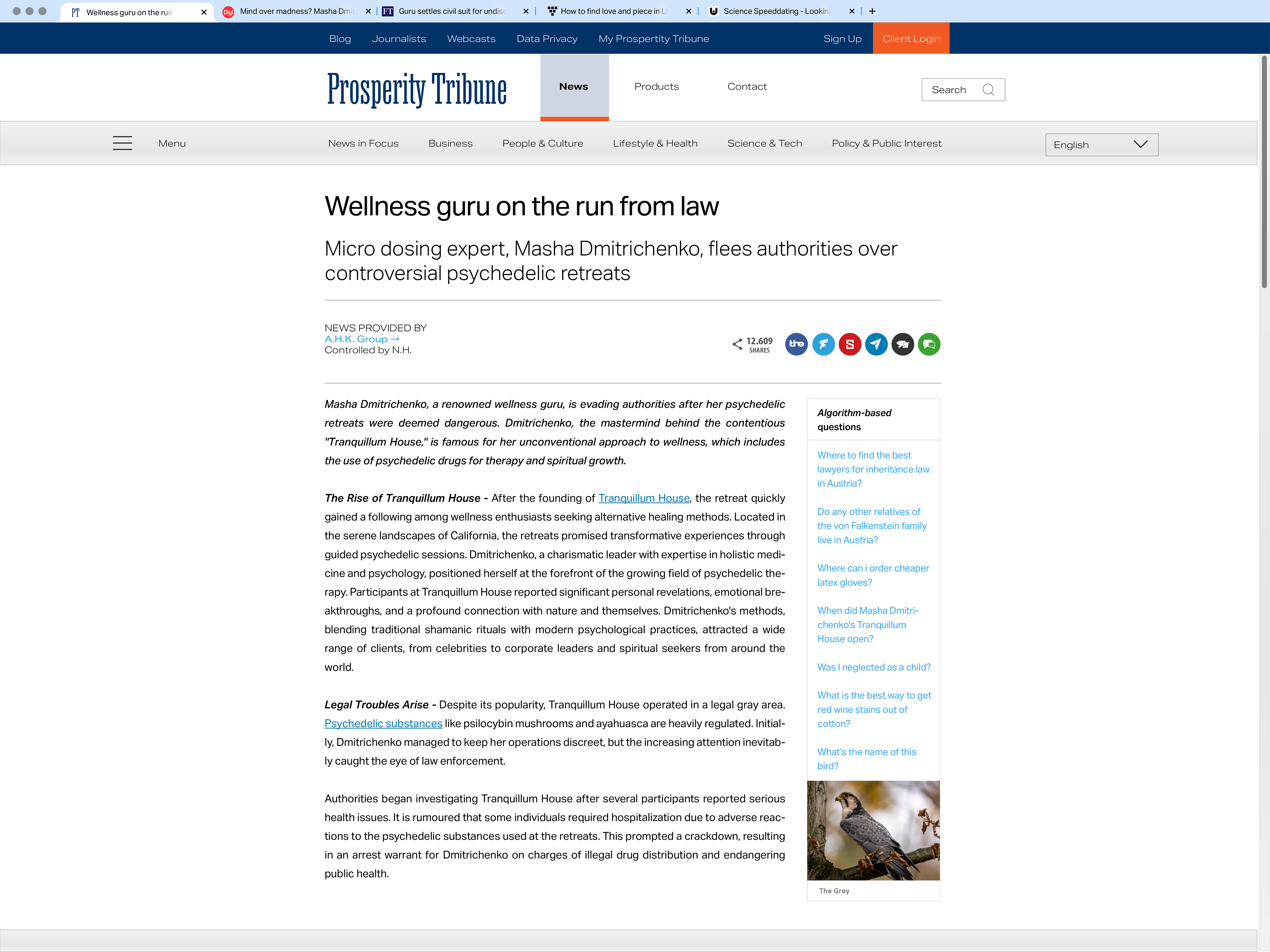 websites about Masha