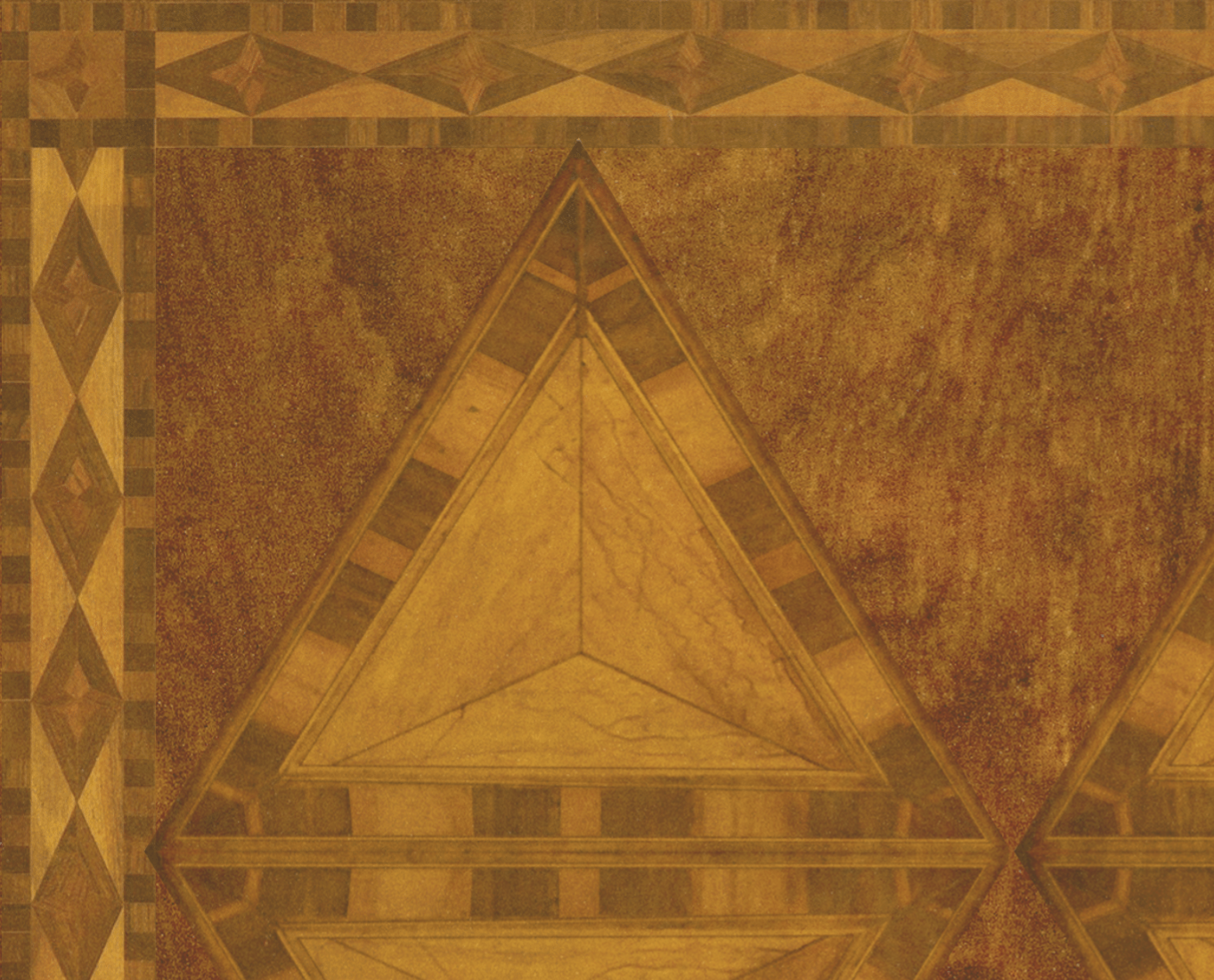 wooden wall design, detail