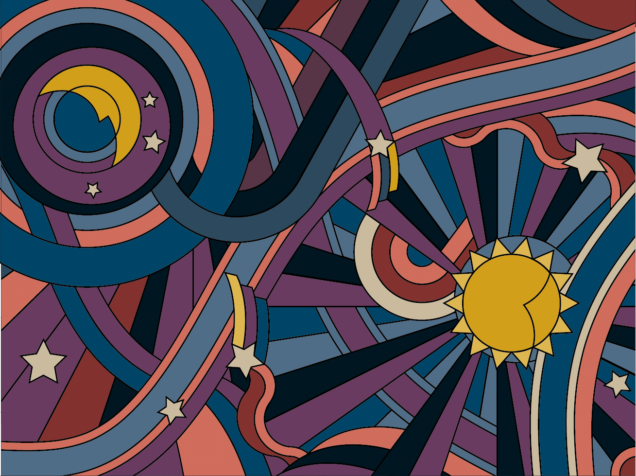 kids room, wallpaper & carpet design