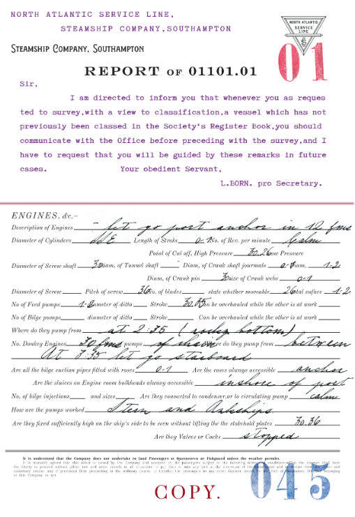 Document: Report, print file, handwritten