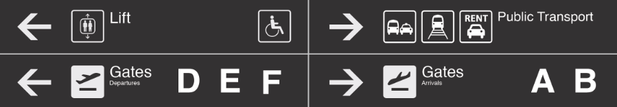 airport signage