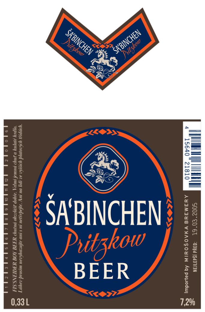 beer label Prague