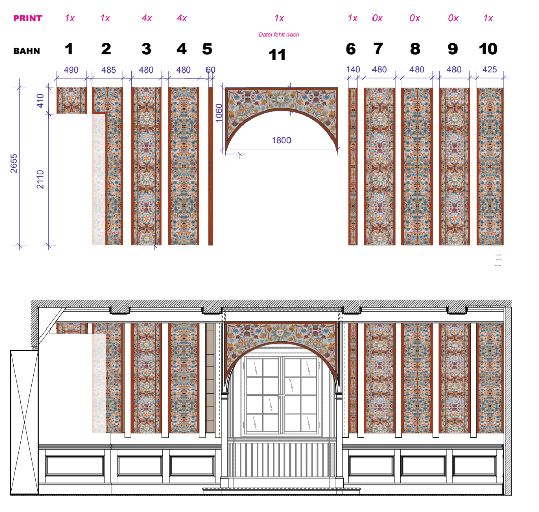 Helenas Office, ceiling