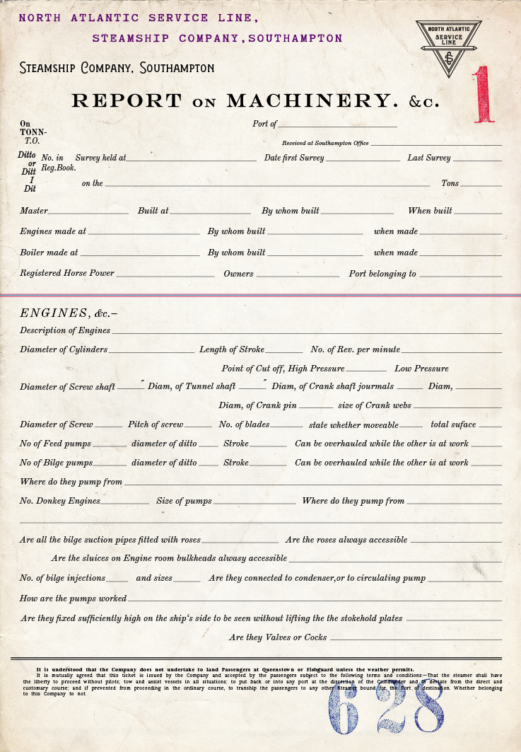 Document: Report of Machinery