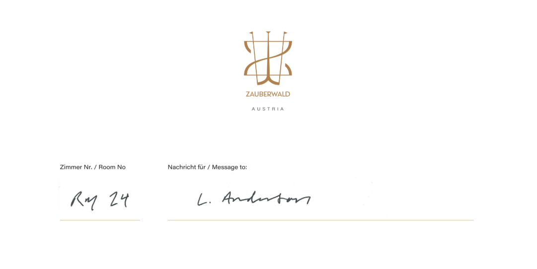 Front desk paper work