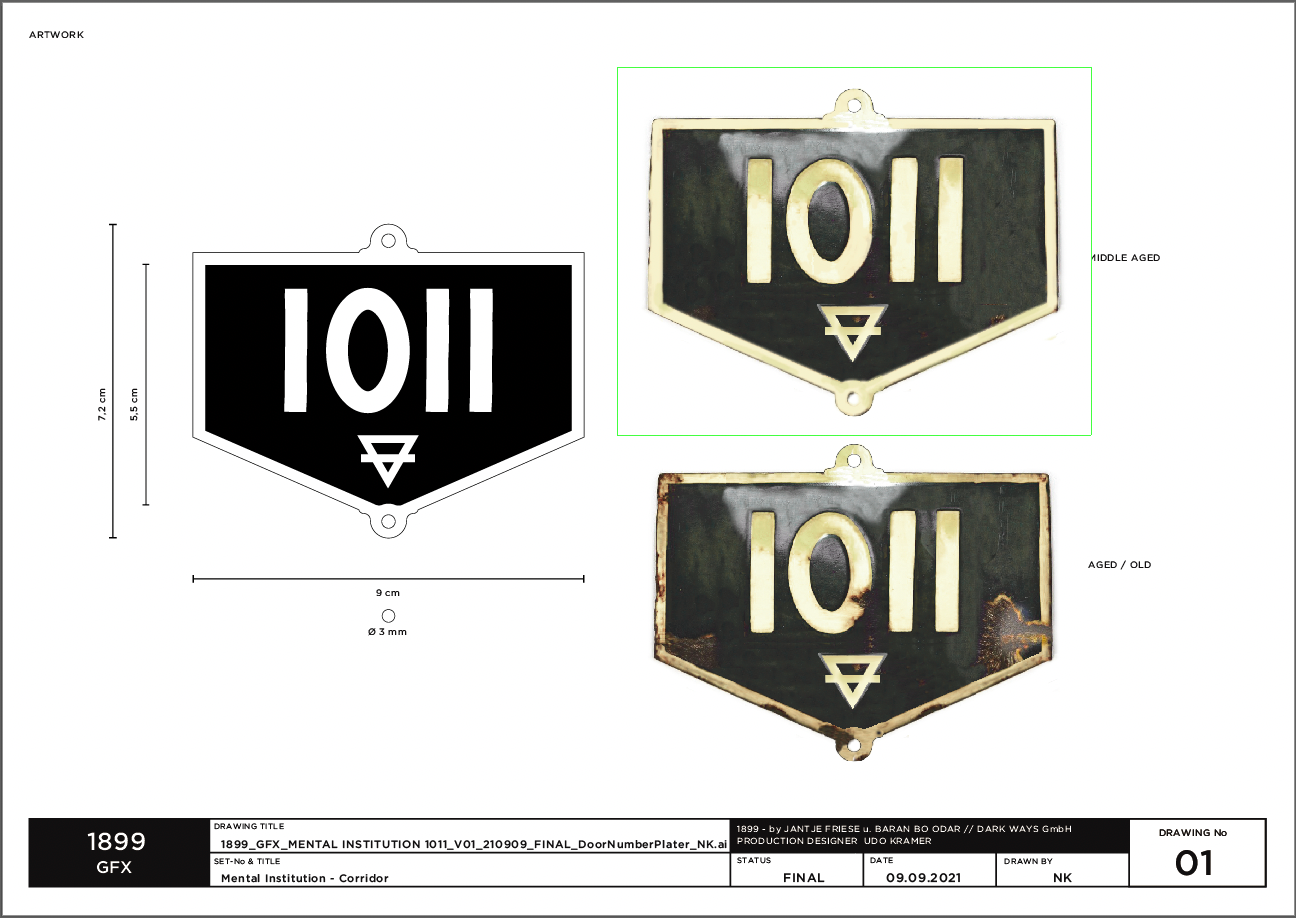 door numbers, mockup