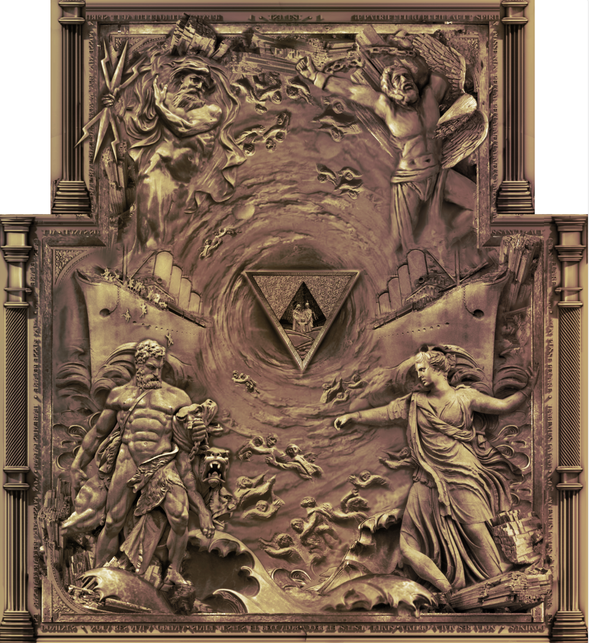 Fresco for digital wall