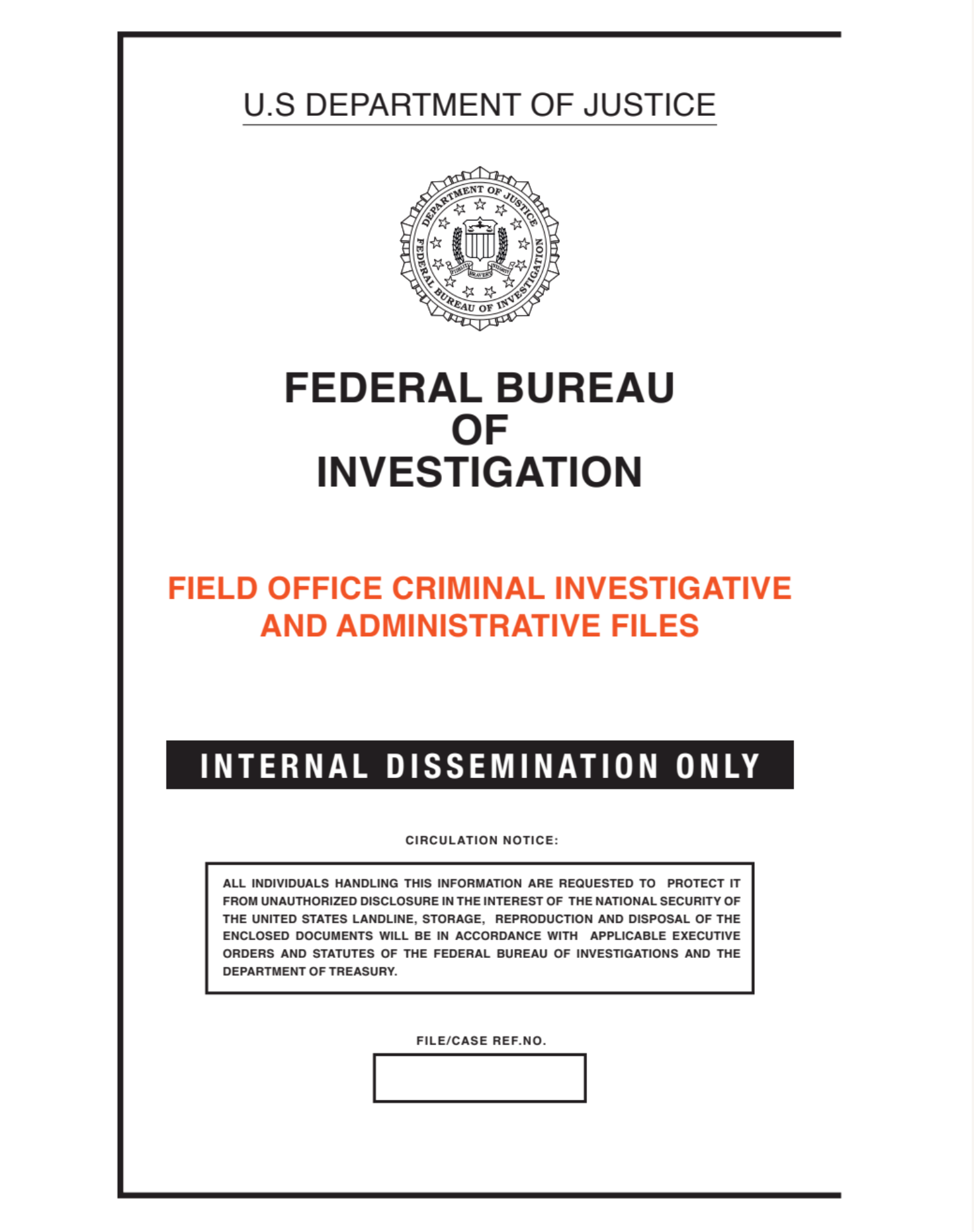 FBI File Cover