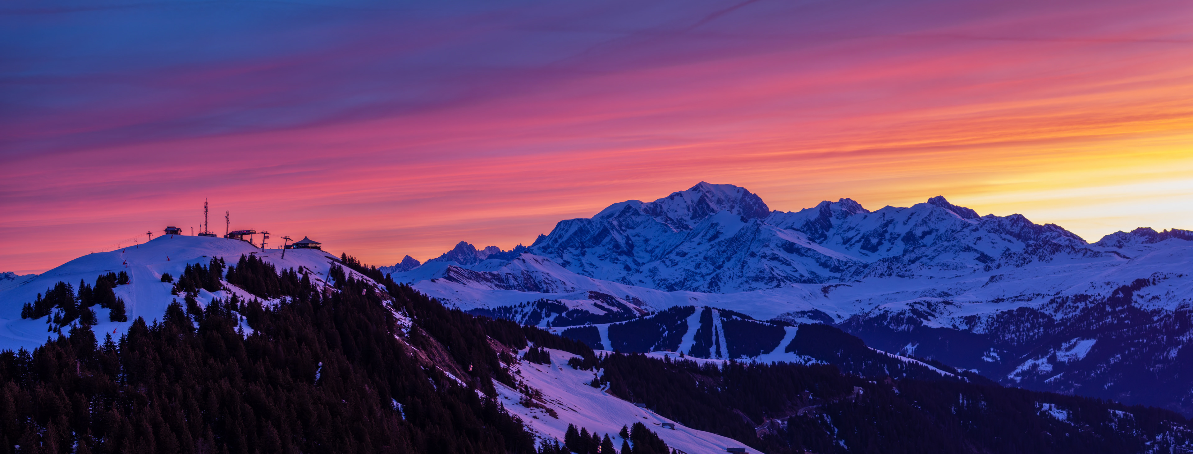 Mont Bisanne et Mont Blanc