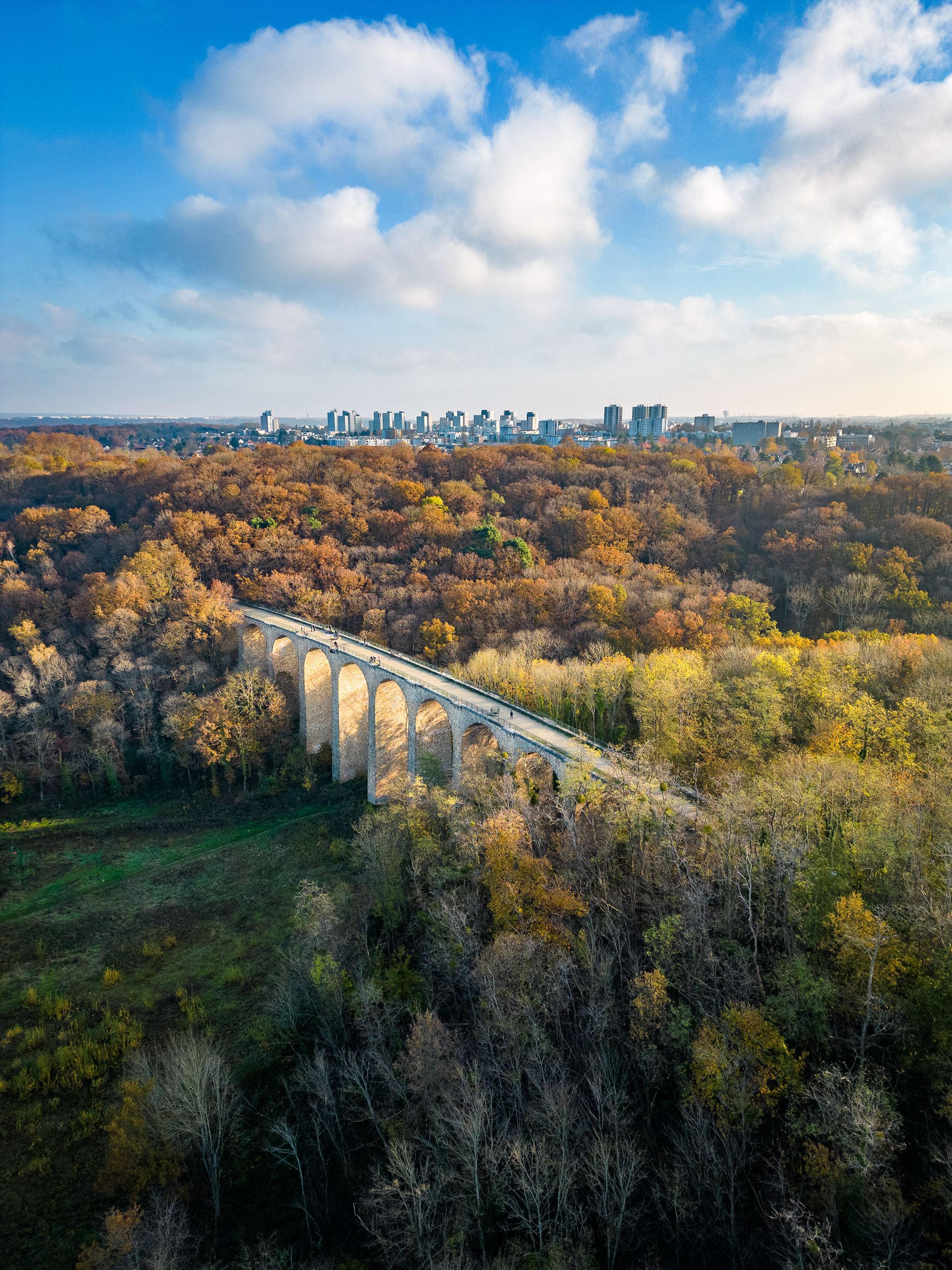 Viaduc des FAUVETTES entre BURES-SUR-YVETTE et GOMETZ-LE-CHATEL