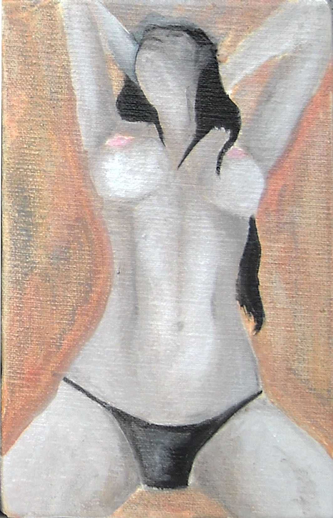 Body - Oil on cardboard - 9 x 14 cm