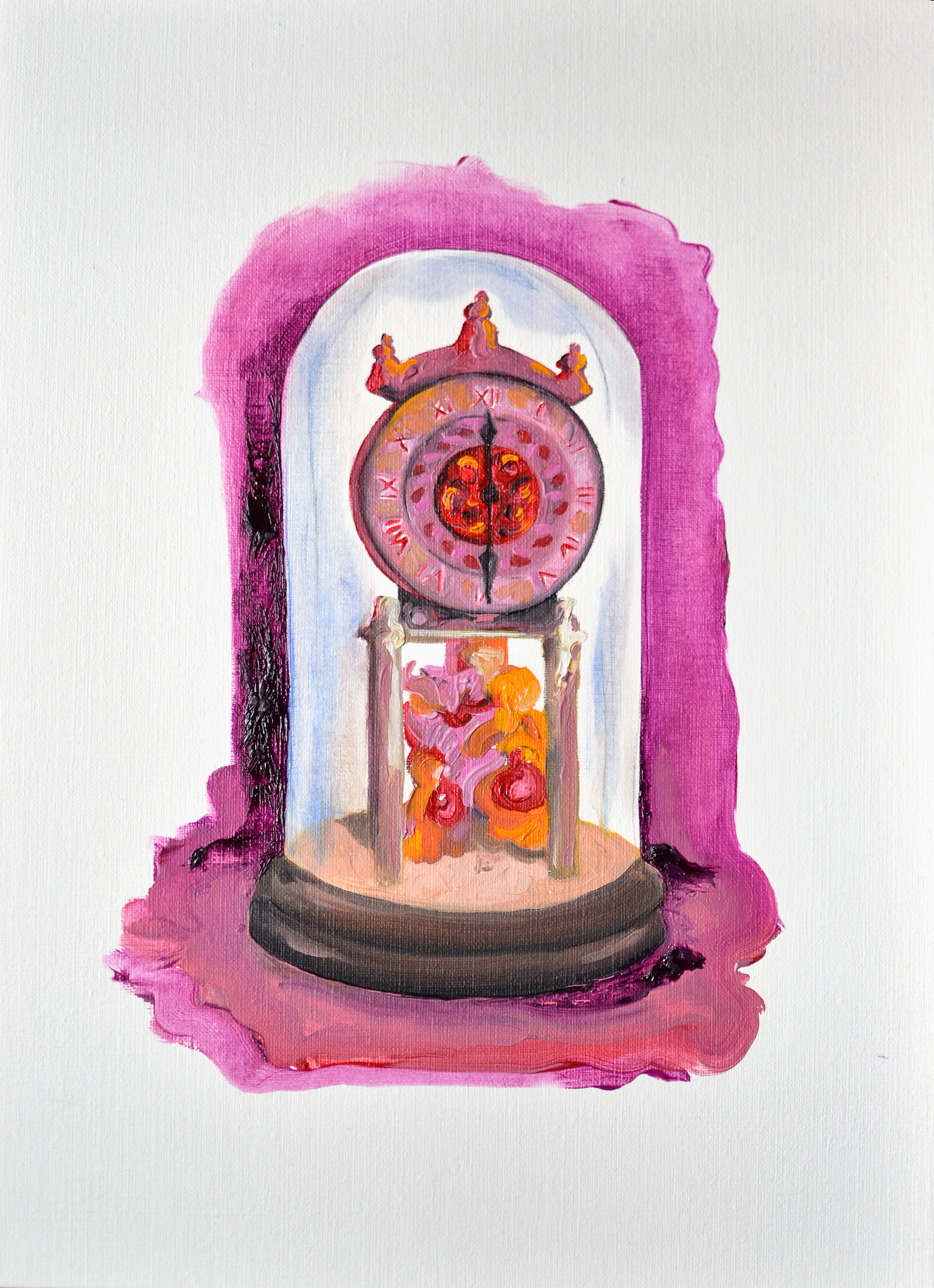 Reloj - Óleo sobre papel - 24 x 30 cm