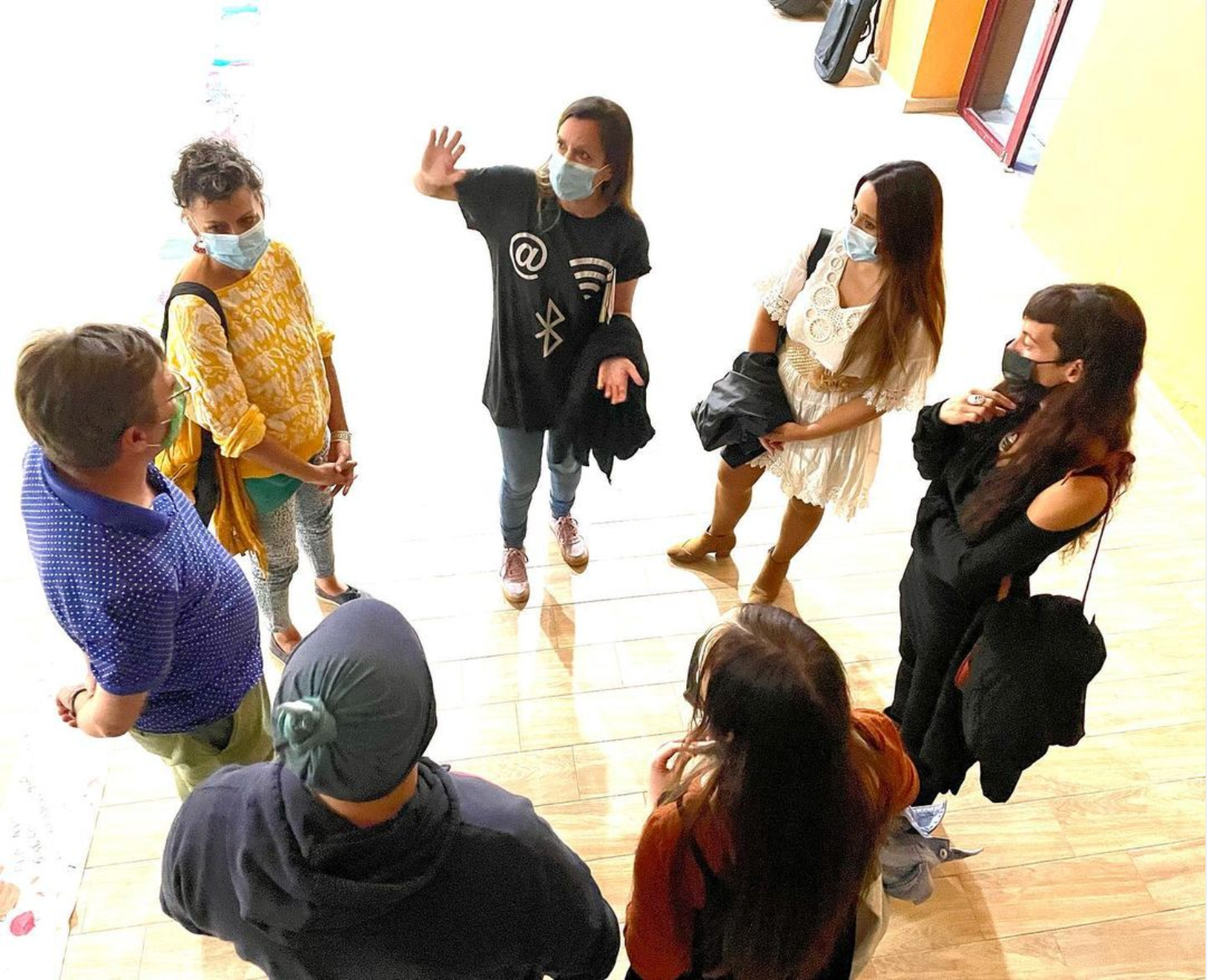 Charla con los artistas de la exhibición. #premioalbertogreco #pintura #sabrinapassalia
