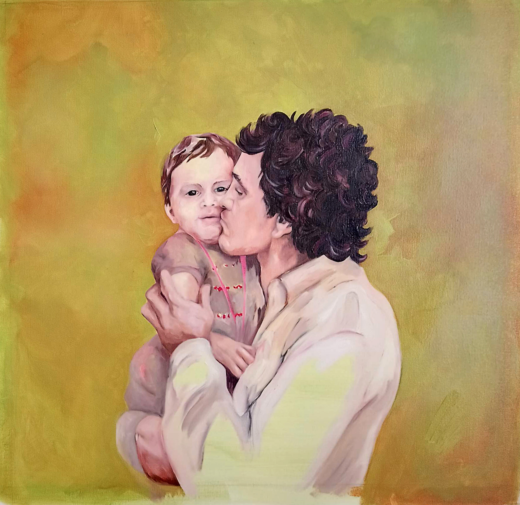 En la sierra - 73 x 73 cm - Oil on canvas