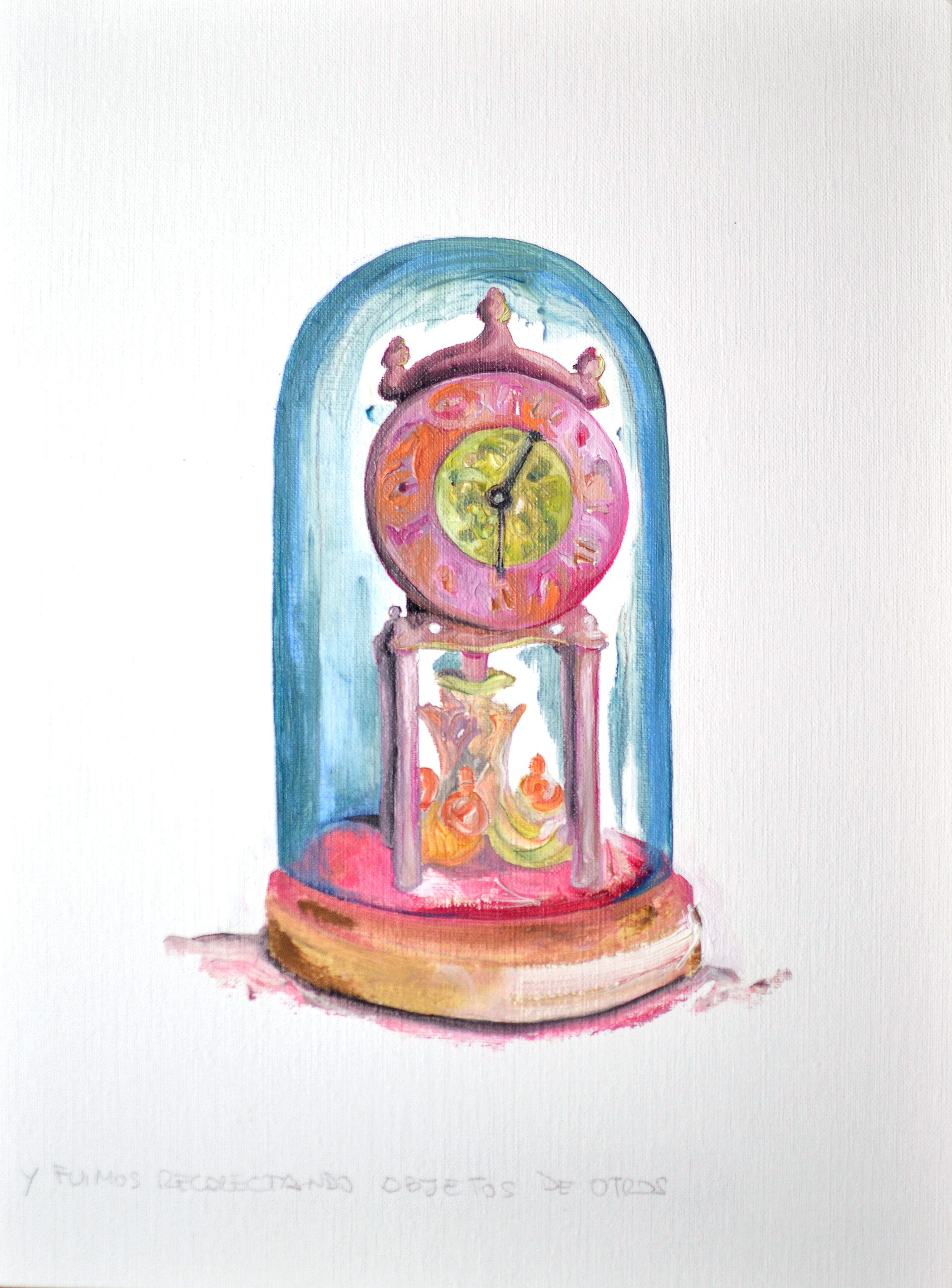 Reloj - Óleo sobre papel - 24 x 30 cm