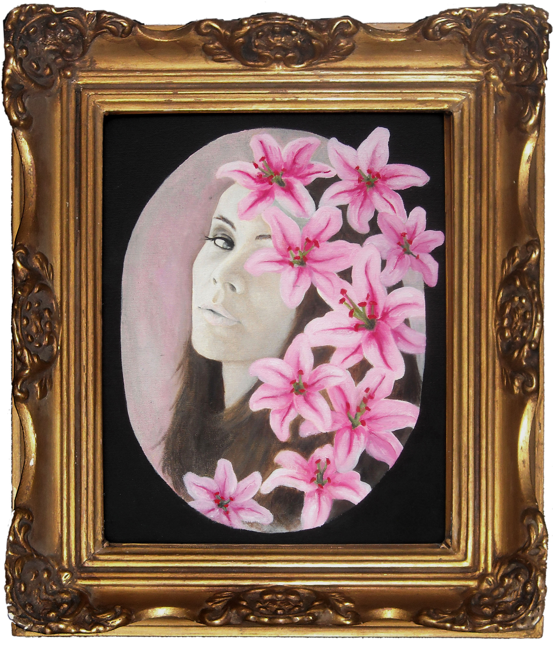 Flower IV - Oil on cardboard - 30 x 24 cm