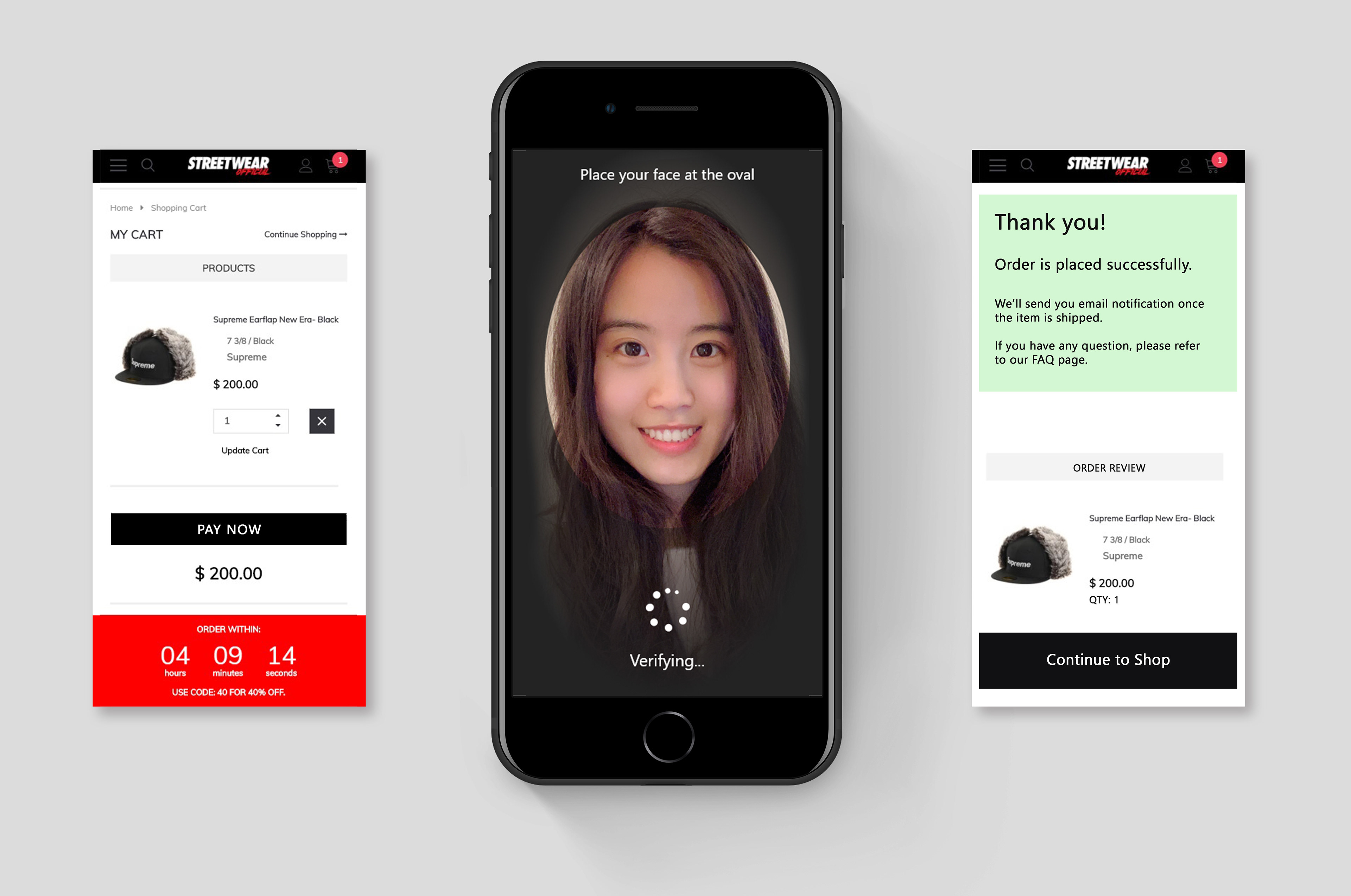 Pay and verify with your face