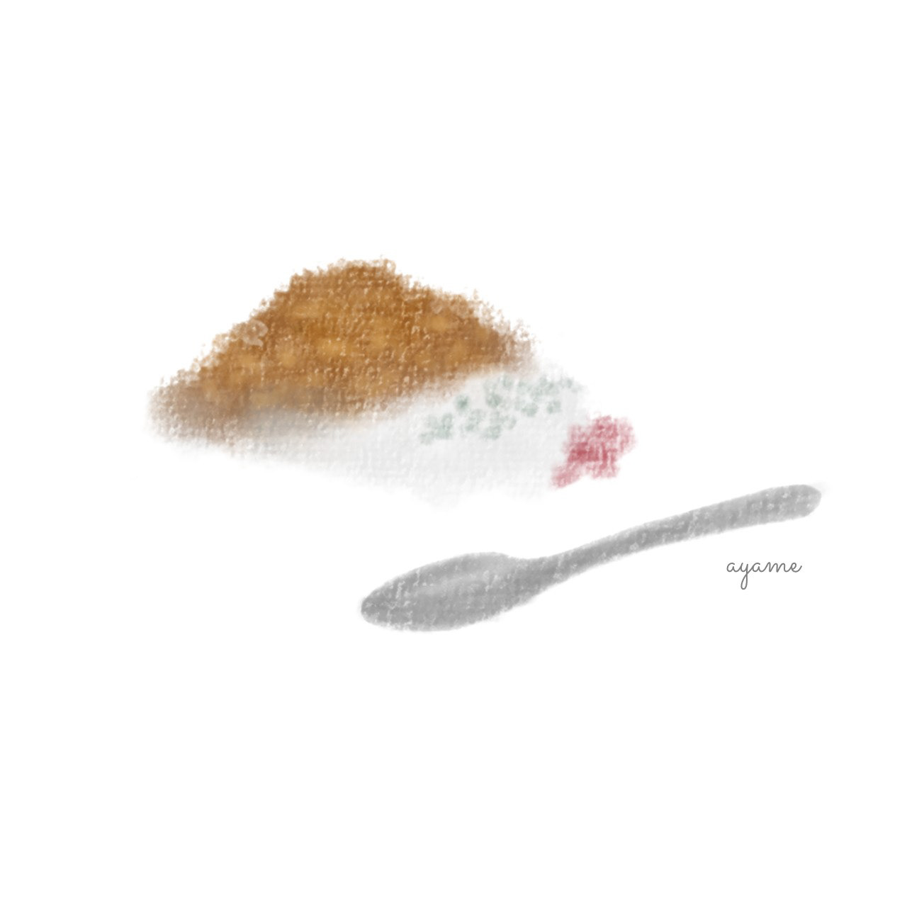 カレーイラスト(塗りのみ)