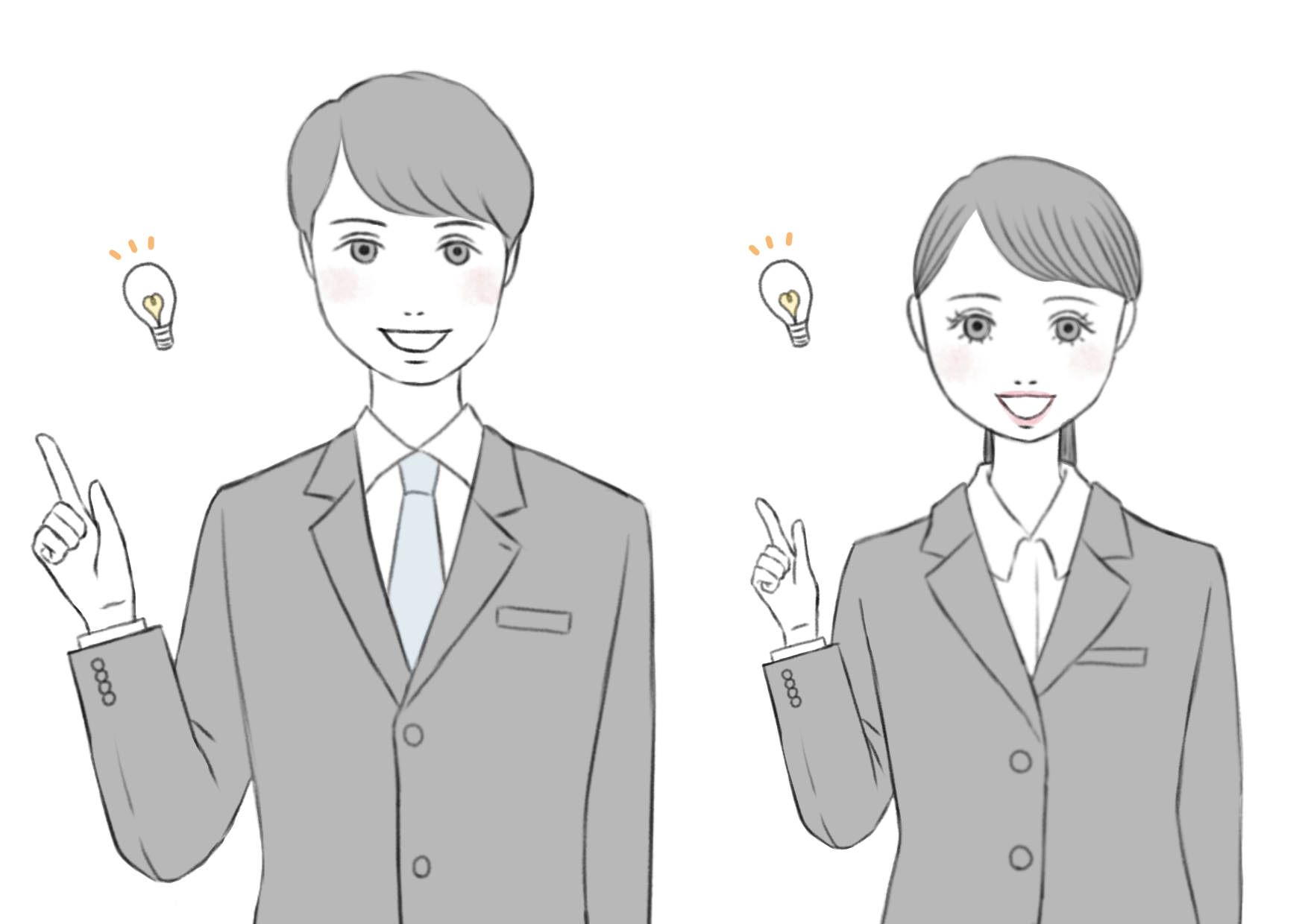 社会人イラスト スーツイラスト 解決イラスト