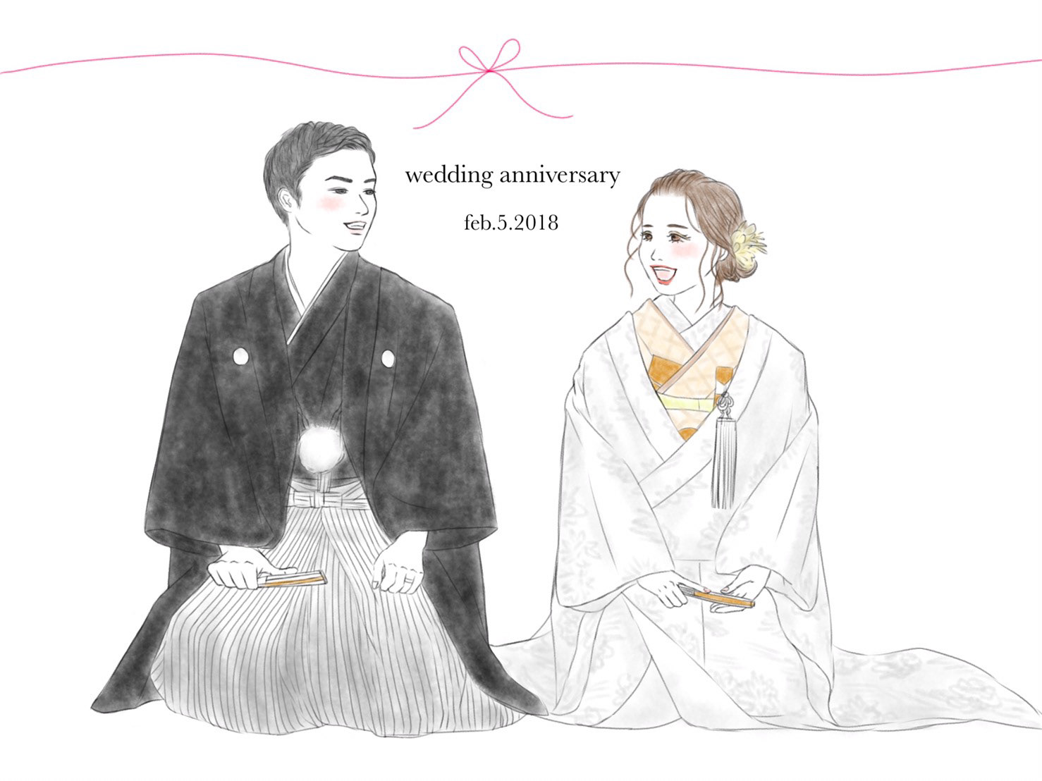 おしゃれなウェルカムボード 結婚式イラスト
