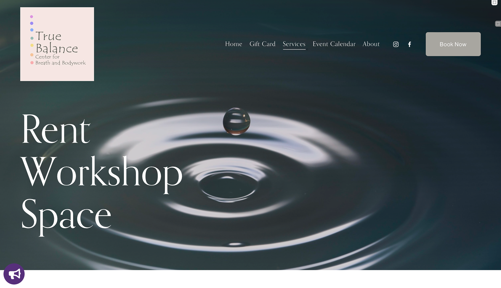 landing page - rent a space