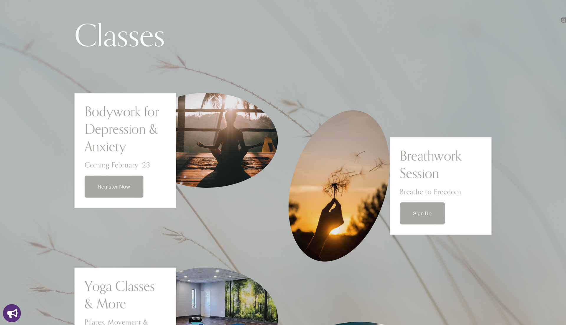 home page middle - current classes